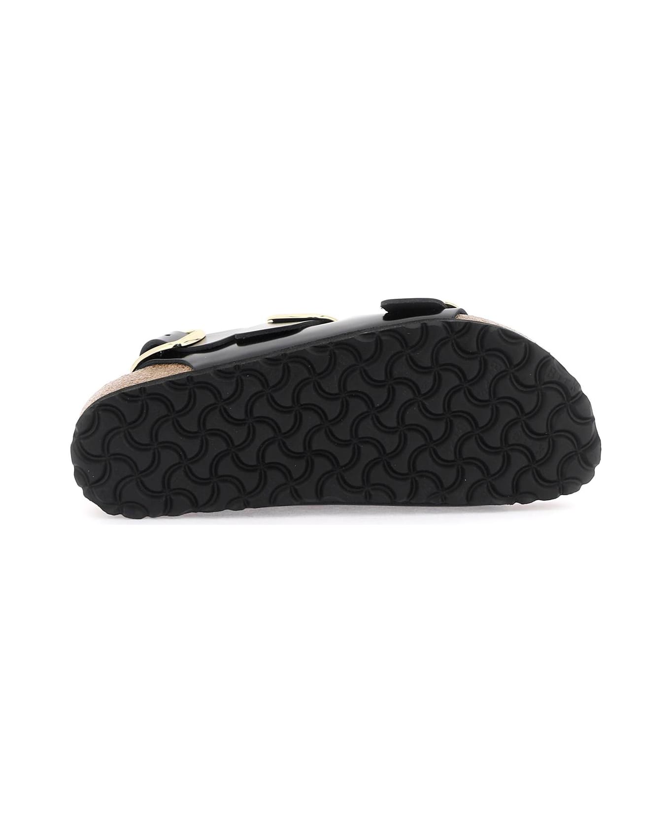 Birkenstock 
milano
 Big Buckle Sandals - SHINE BLACK (Black)