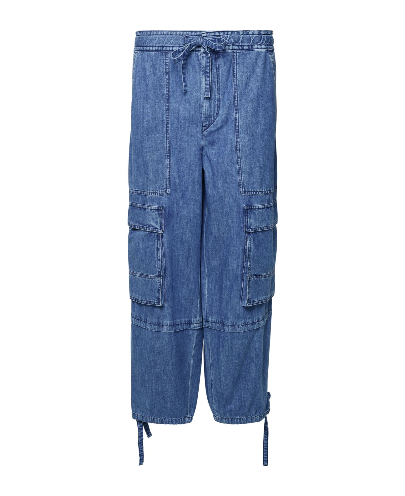 Marant Étoile Cotton Cargo Pants - BLUE
