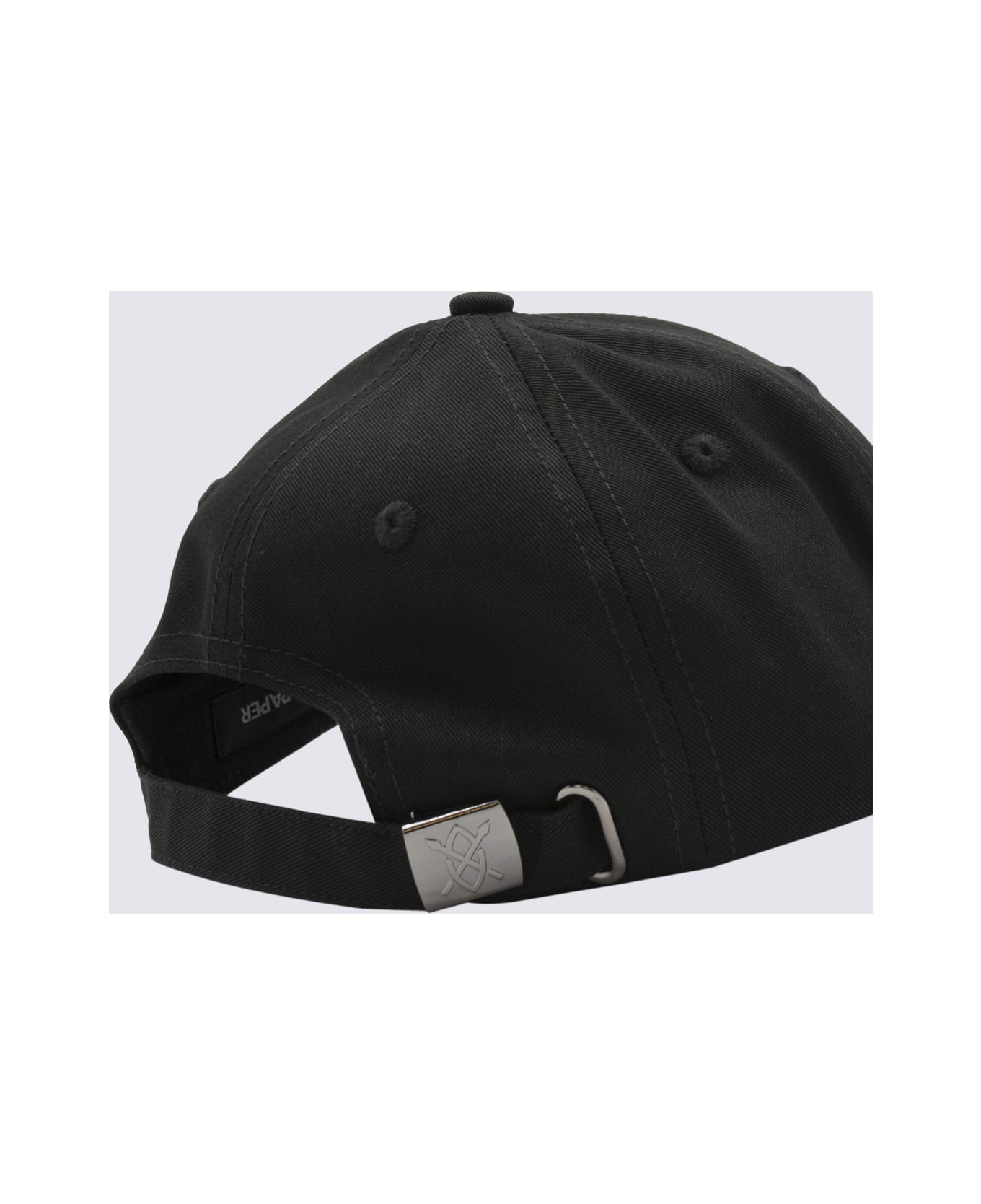 Daily Paper Black And White Cotton Baseball Cap - Black 帽子