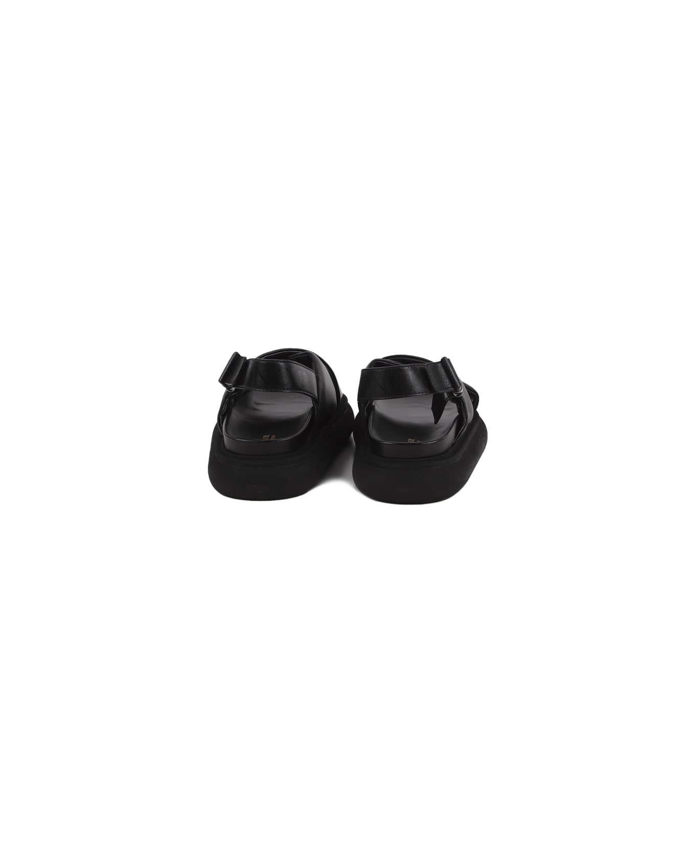 Moncler Solarisse Nappa Leather Sandal - Black サンダル