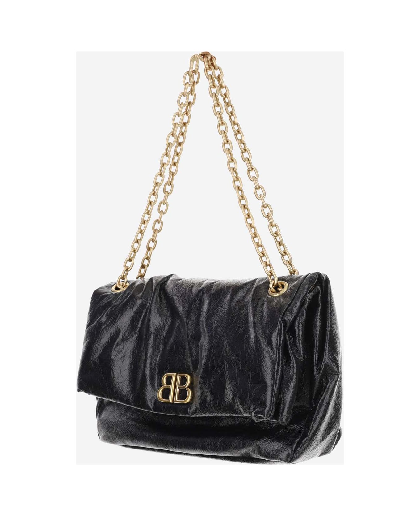 Balenciaga Medium Monk Shoulder Bag - Black