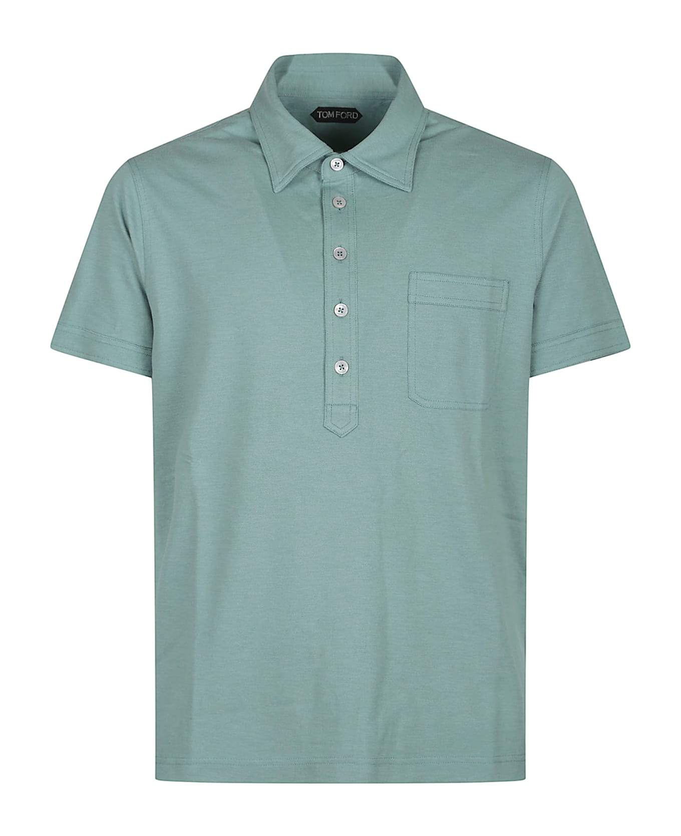 Tom Ford Short Sleeve Polo Shirt - Pale Mint