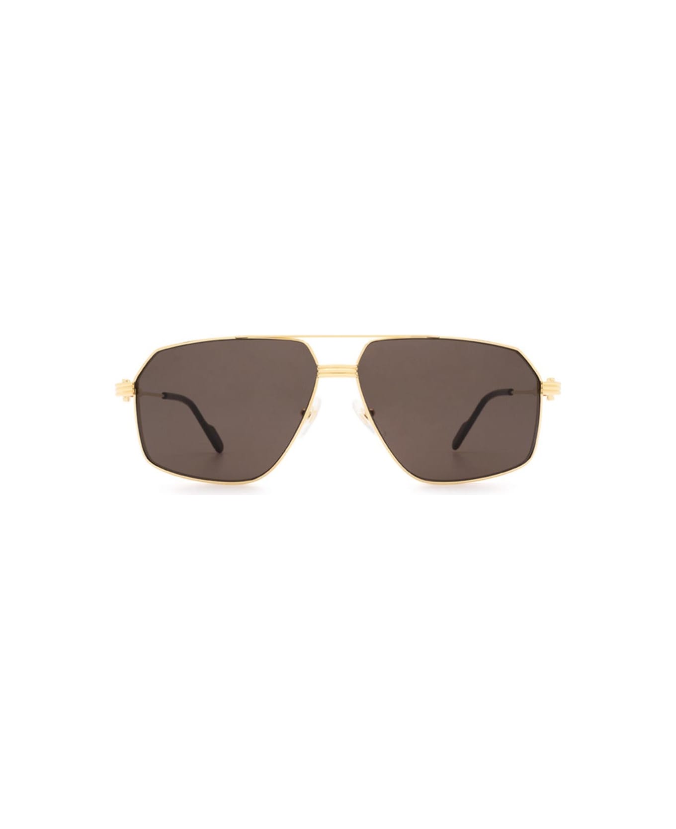Cartier Eyewear Sunglasses - Oro/Marrone サングラス