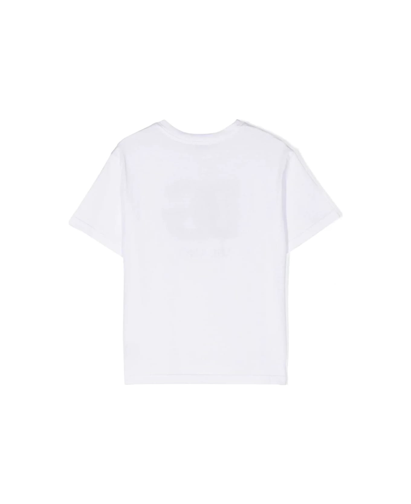 Dolce & Gabbana White T-shirt With Dg Logo Print - White
