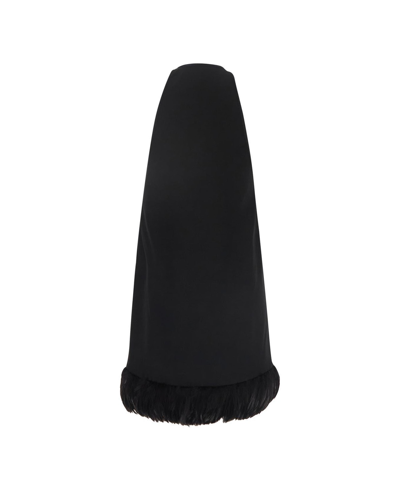 Saint Laurent Feathers Dress - Black