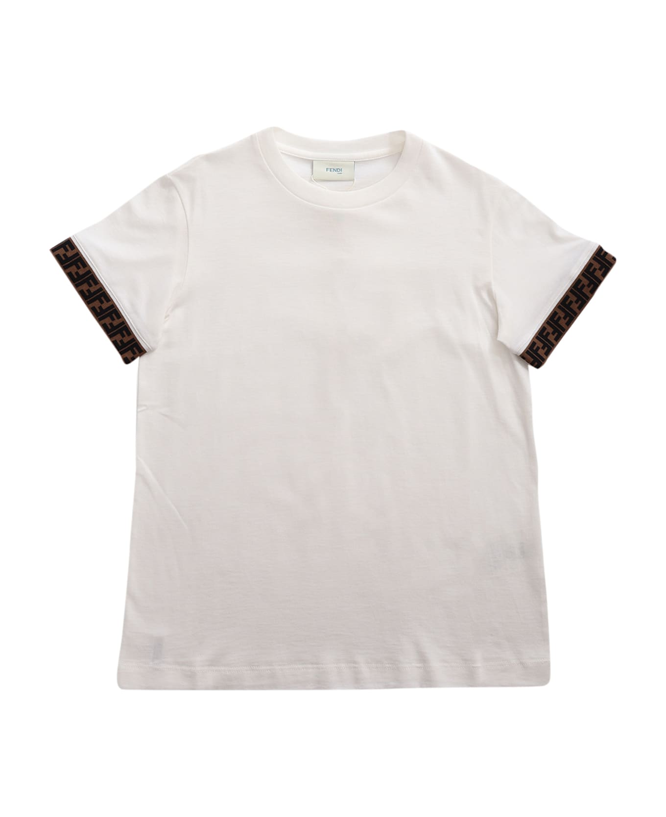 Fendi Unisex Jersey T-shirt - WHITE