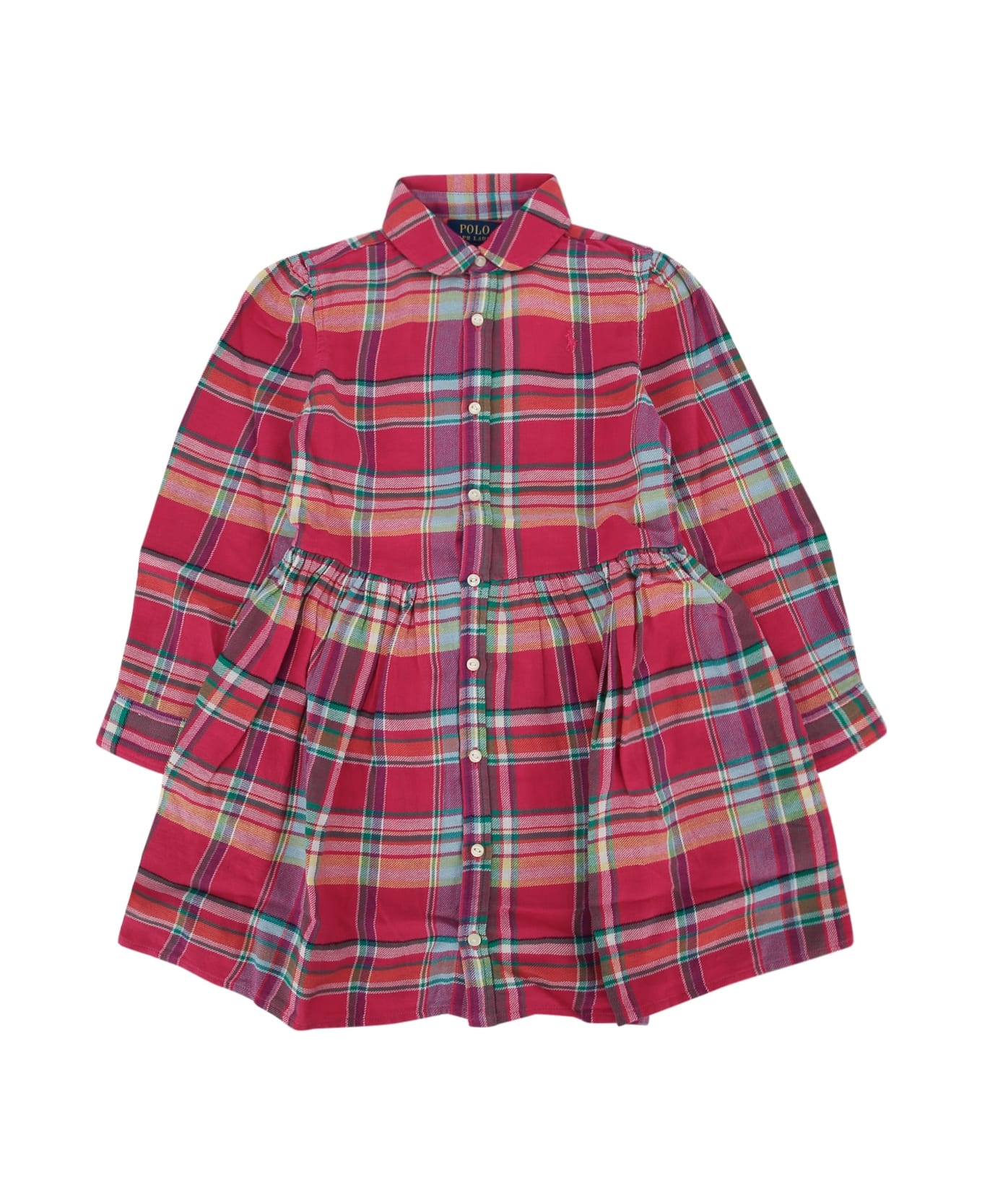 Polo Ralph Lauren Woven Shirt Dress - 195PINKPURPLEGREENMULTI