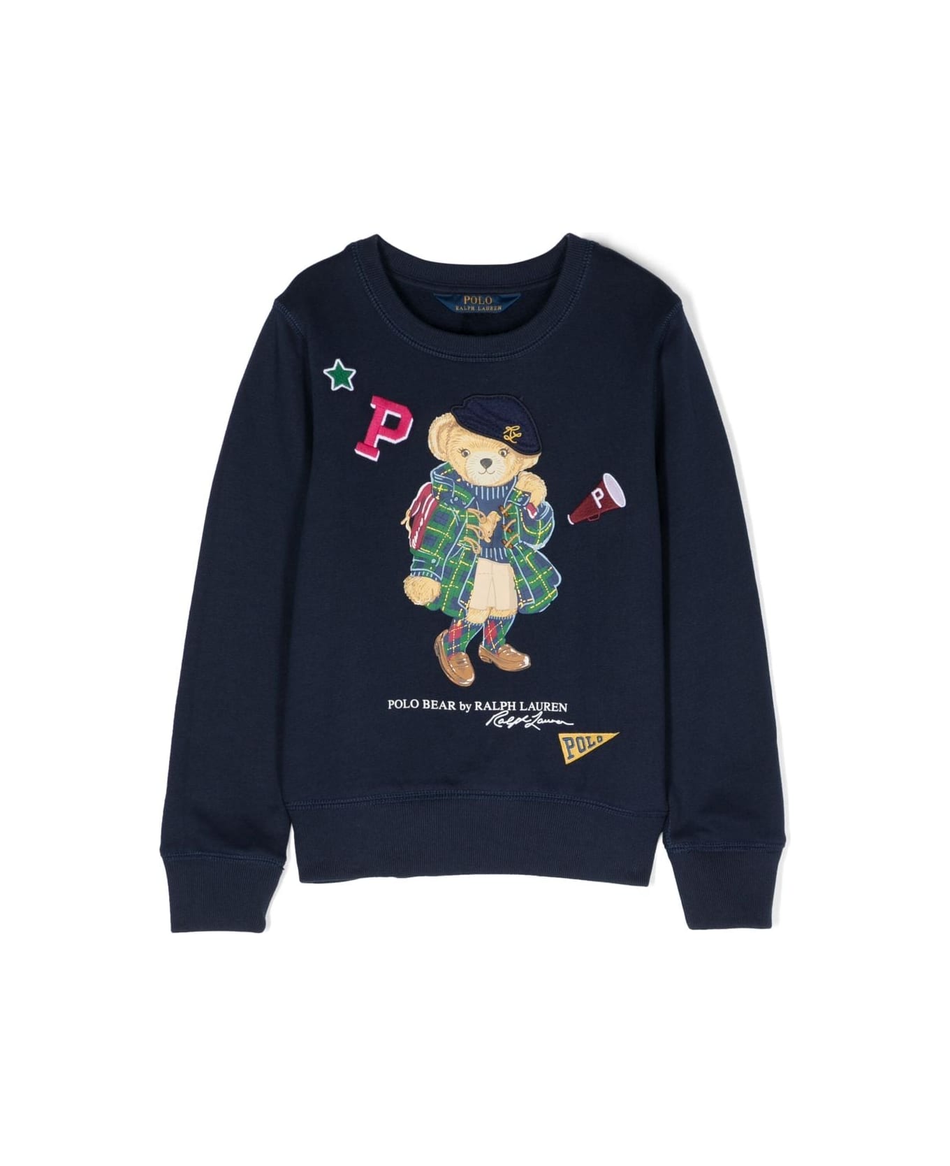 Polo Ralph Lauren Bearcnfleece Knit Shirts Sweatshirt - French Navy