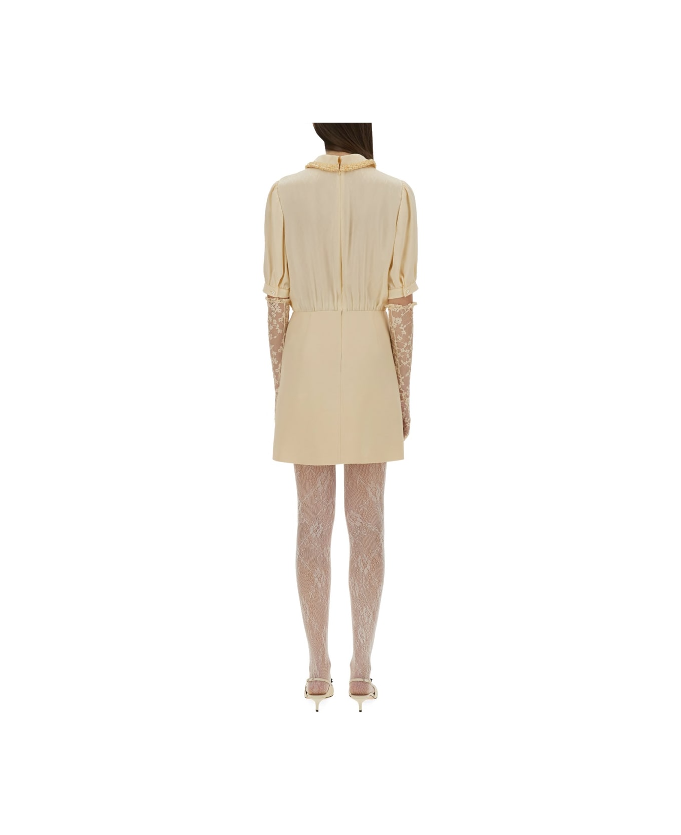 Valentino Crepe Couture Short Dress - Pink