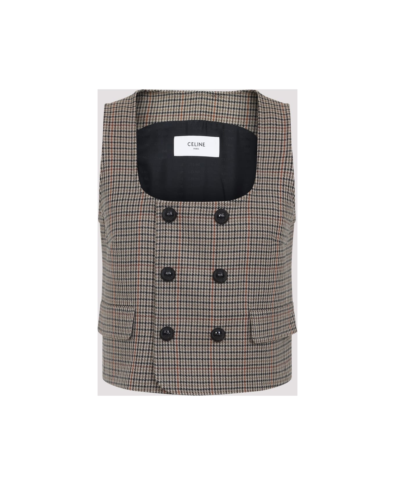 Celine Gilet - Jc Ivoire Camel Noir
