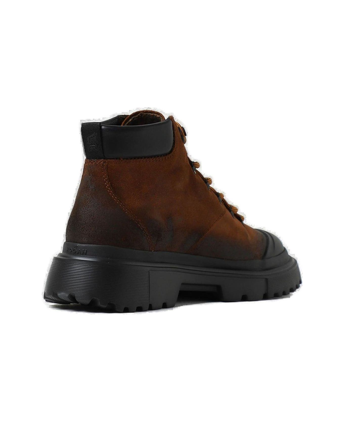 Hogan H619 Chunky-sole Lace-up Boots