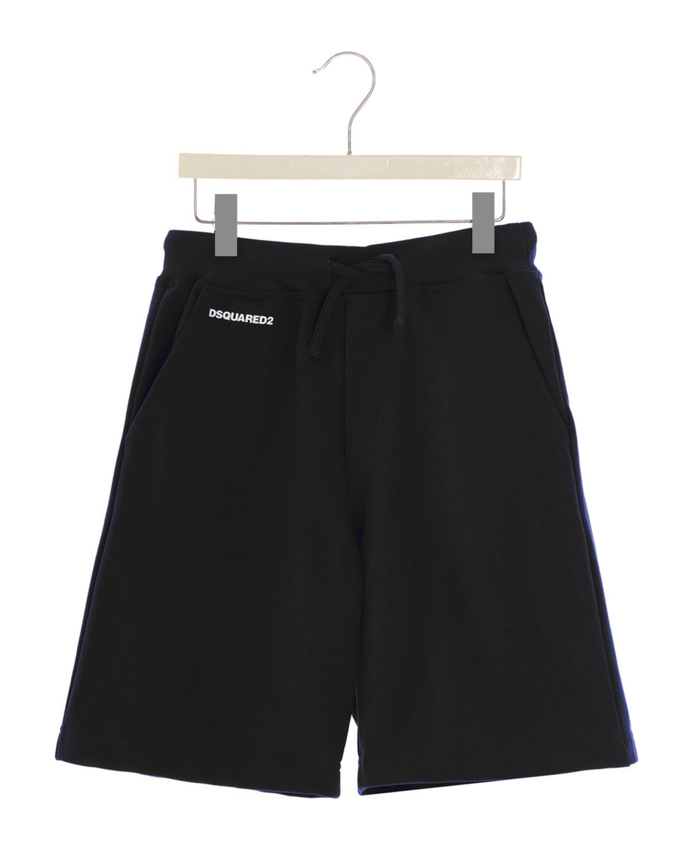 Dsquared2 Logo Bermuda Shorts - White/Black