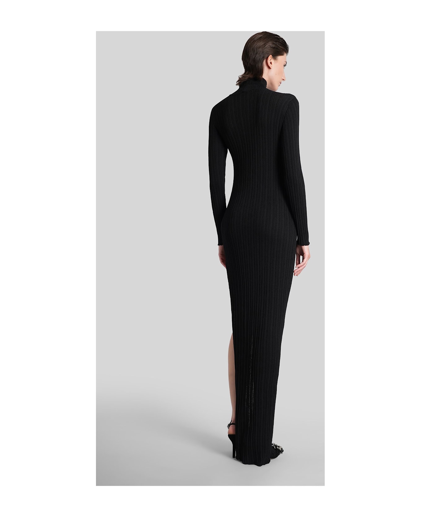 Giuseppe di Morabito Long Dress In Black Wool - black