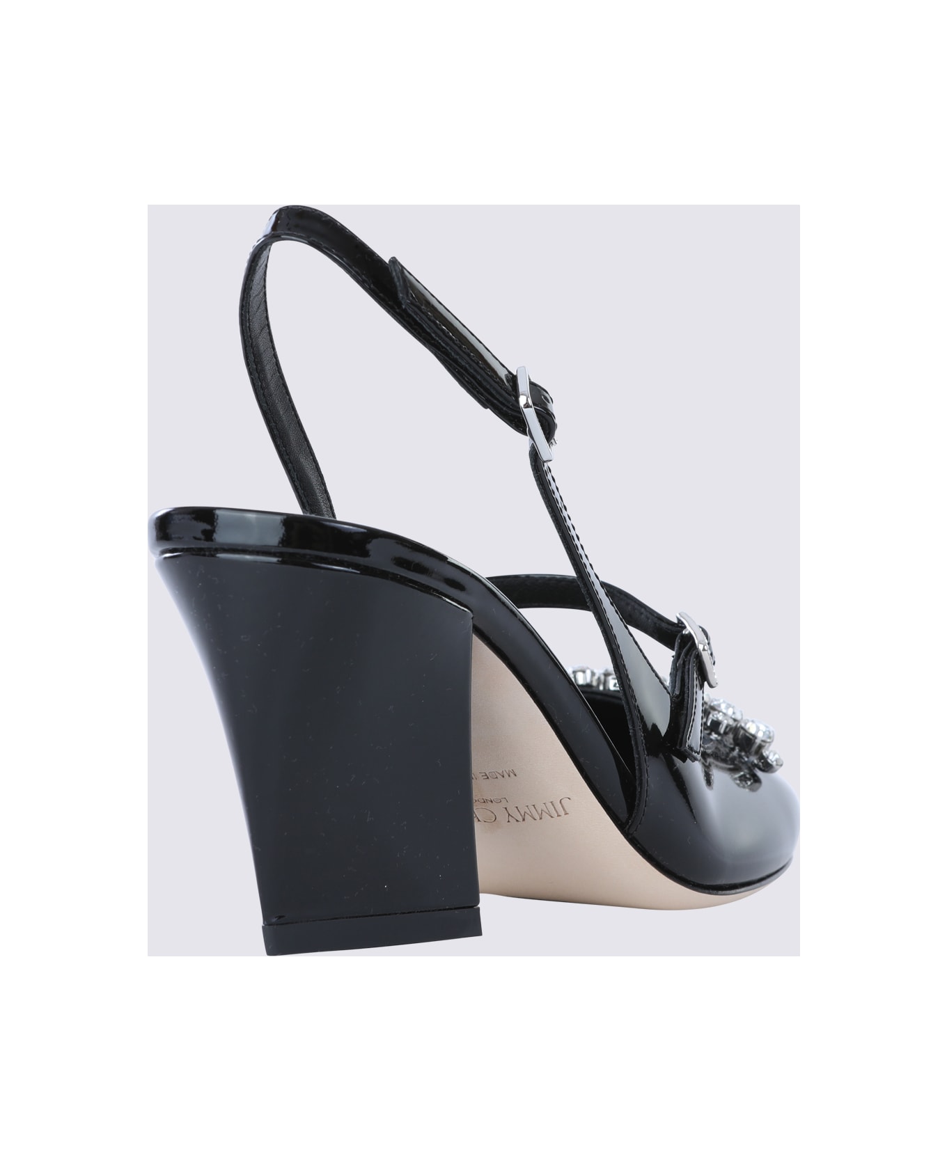 Jimmy Choo Black Leather Belinda Pumps - Black