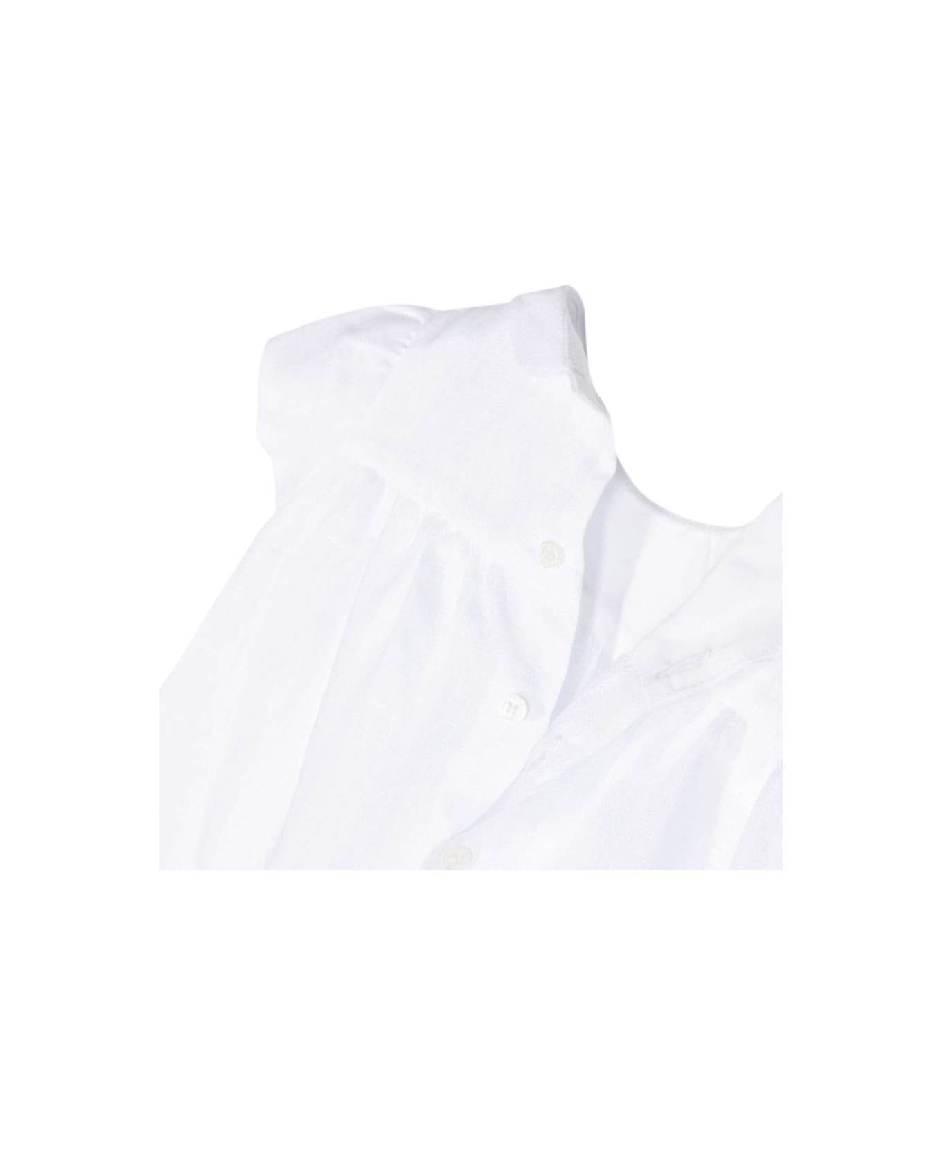 Il Gufo Golfino Tricot Bianco - WHITE ワンピース＆ドレス