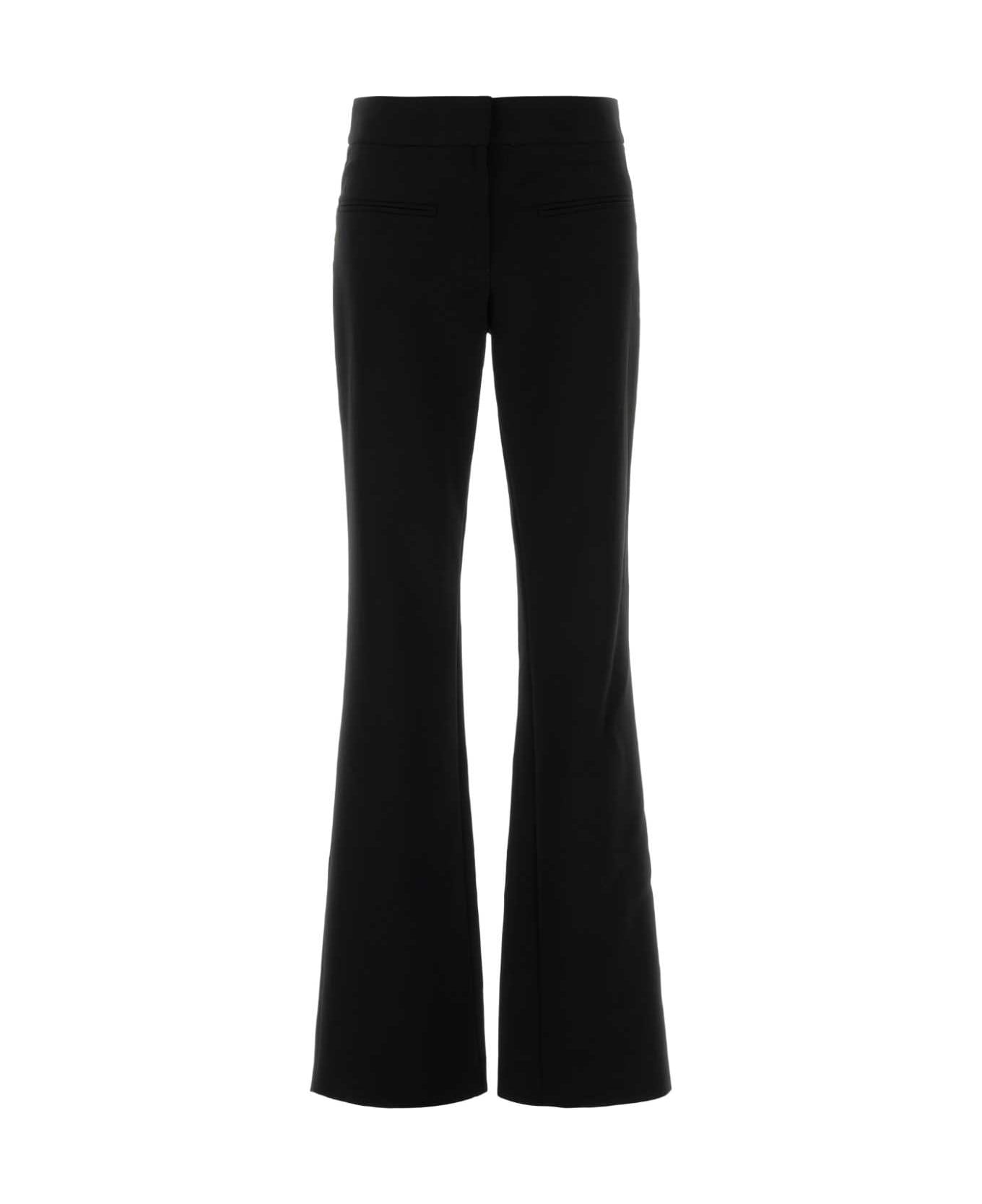 Courrèges Black Polyester Blend Pant - Black