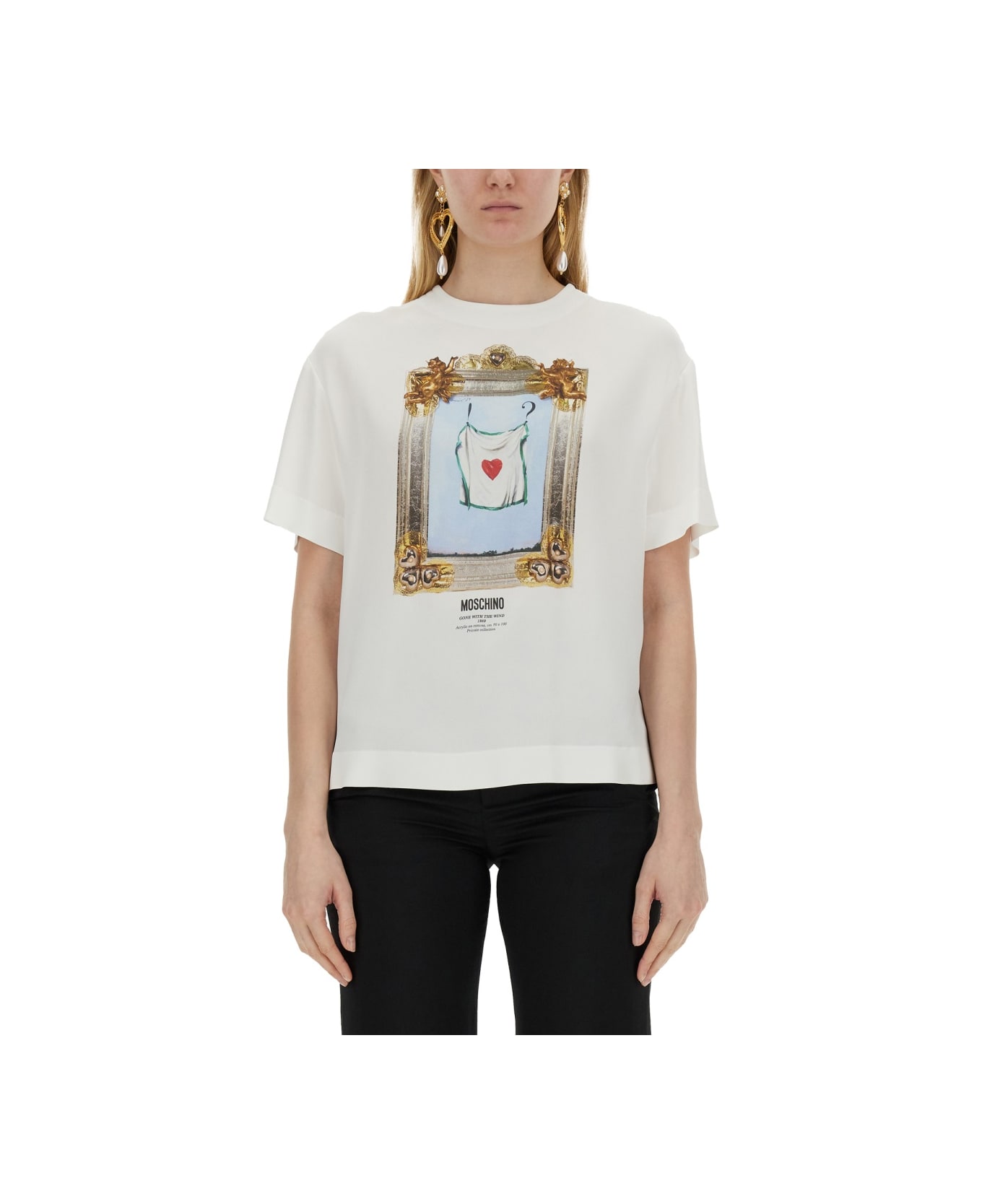 Moschino "gone With The Wind" T-shirt - WHITE