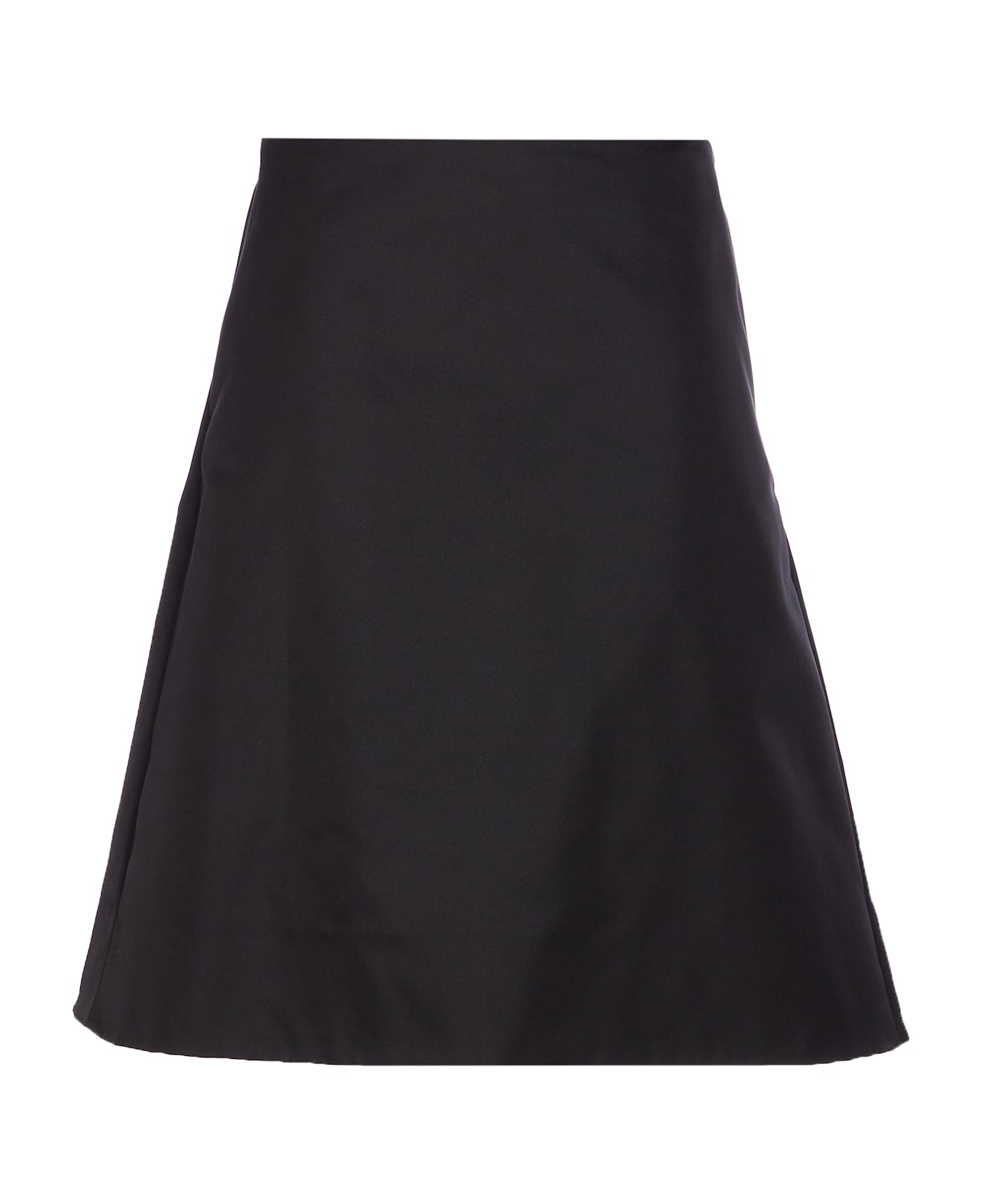 Alexander McQueen Midi Ruched Skirt - Black