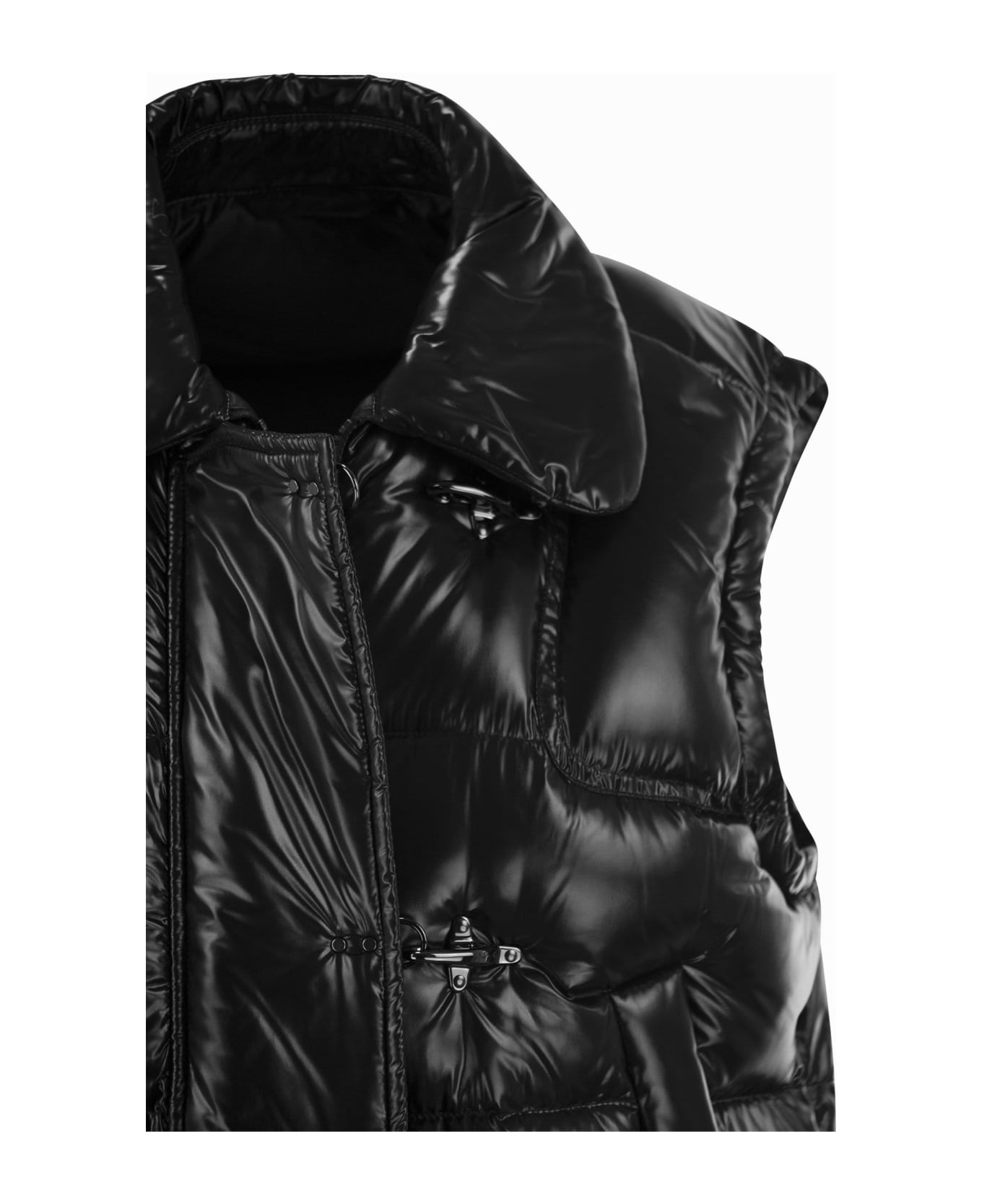 Fay 3-hook Down Waistcoat - Black