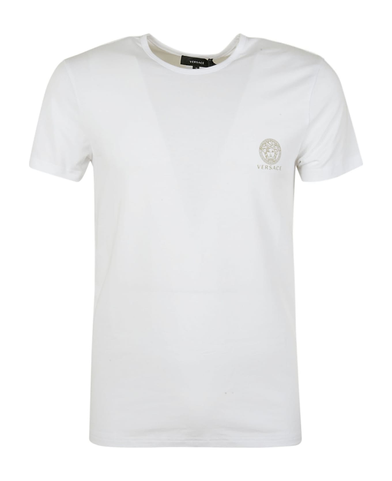 Versace Slim Fit Logo T-shirt - White