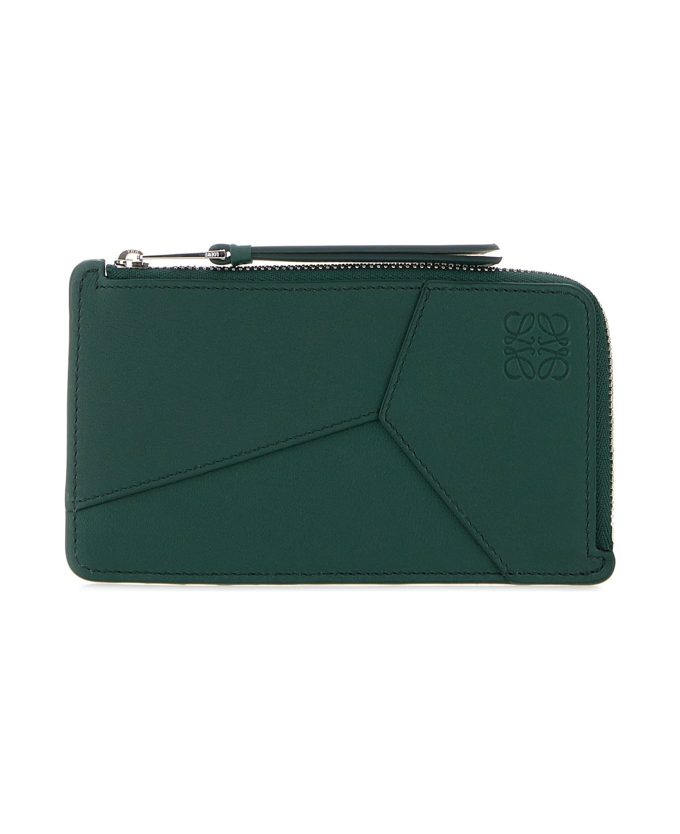 Loewe Puzzle Edge L Coin Cardholder - EVERGREEN