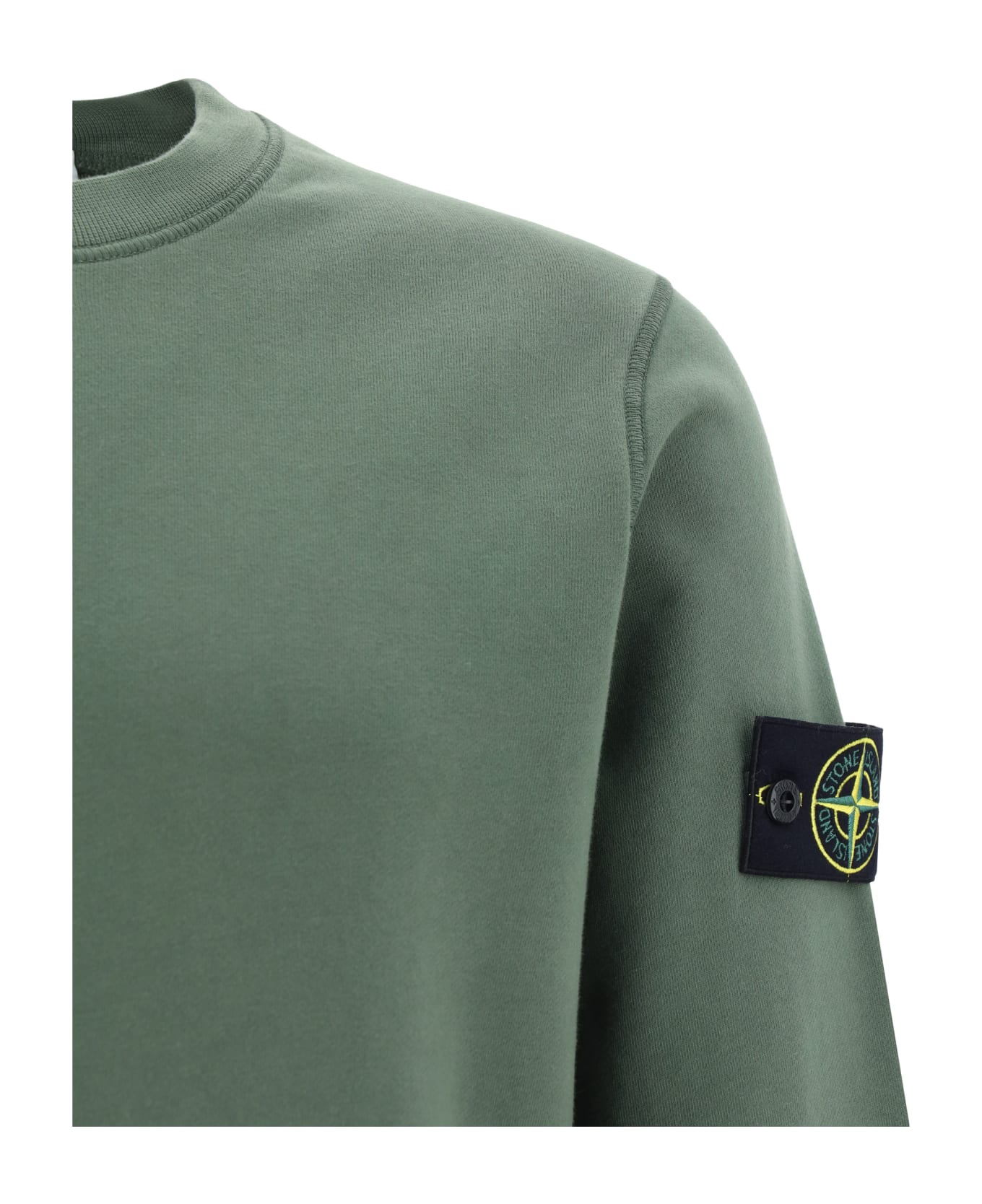 Stone Island Cotton Crew-neck Sweatshirt - Green フリース