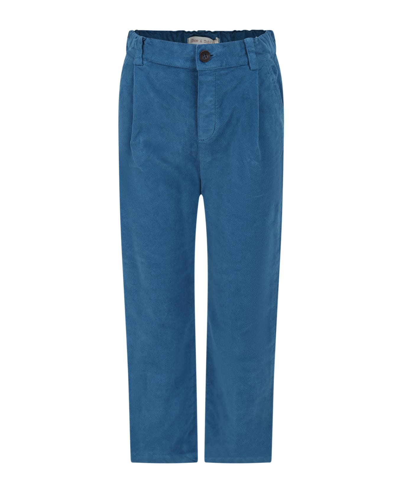 Zhoe & Tobiah Light Blue Trousers Kids For Boy - Light Blue