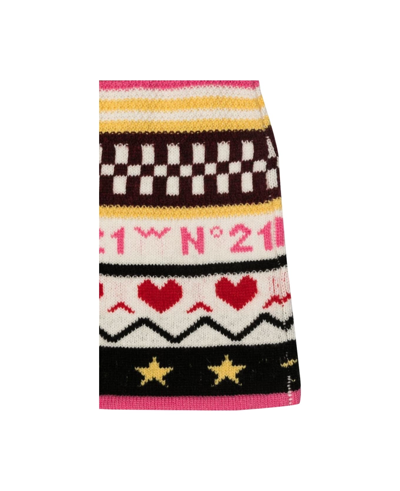 N.21 Allover Jacquard Knit Skirt - MULTICOLOUR