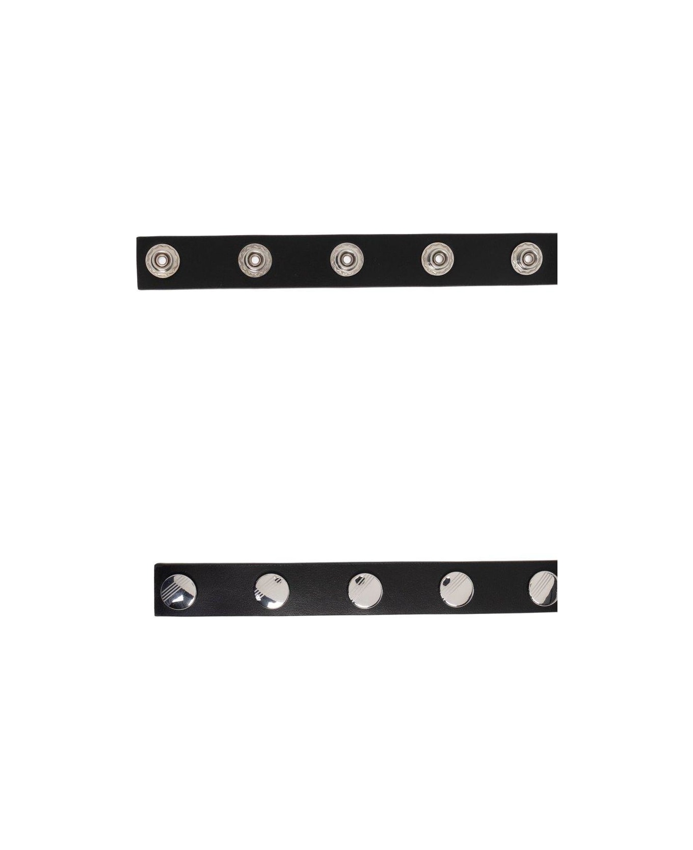 The Attico Press-stud Embellished Belt - BLACK