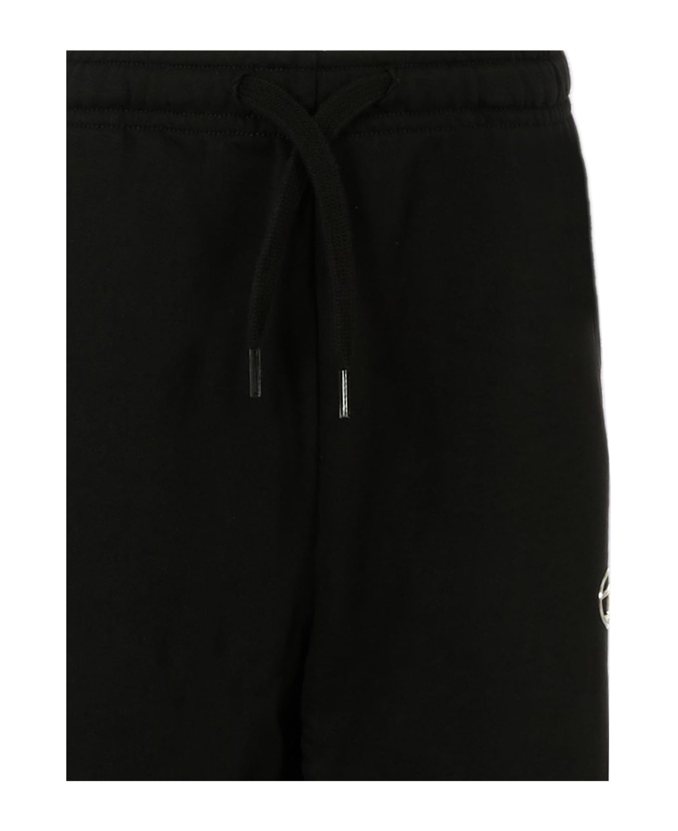 Diesel Black Trousers For Bambino With Logo - Black