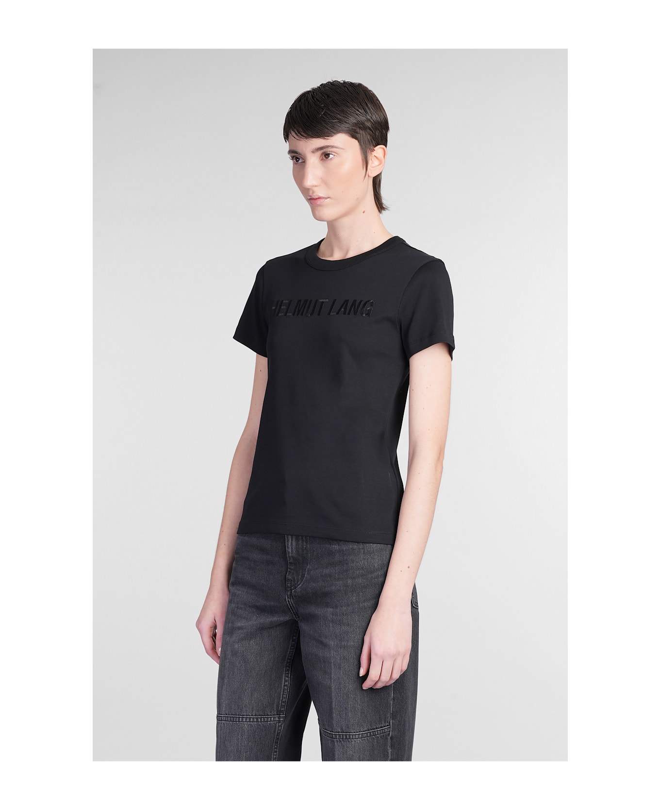 Helmut Lang T-shirt In Black Cotton - black