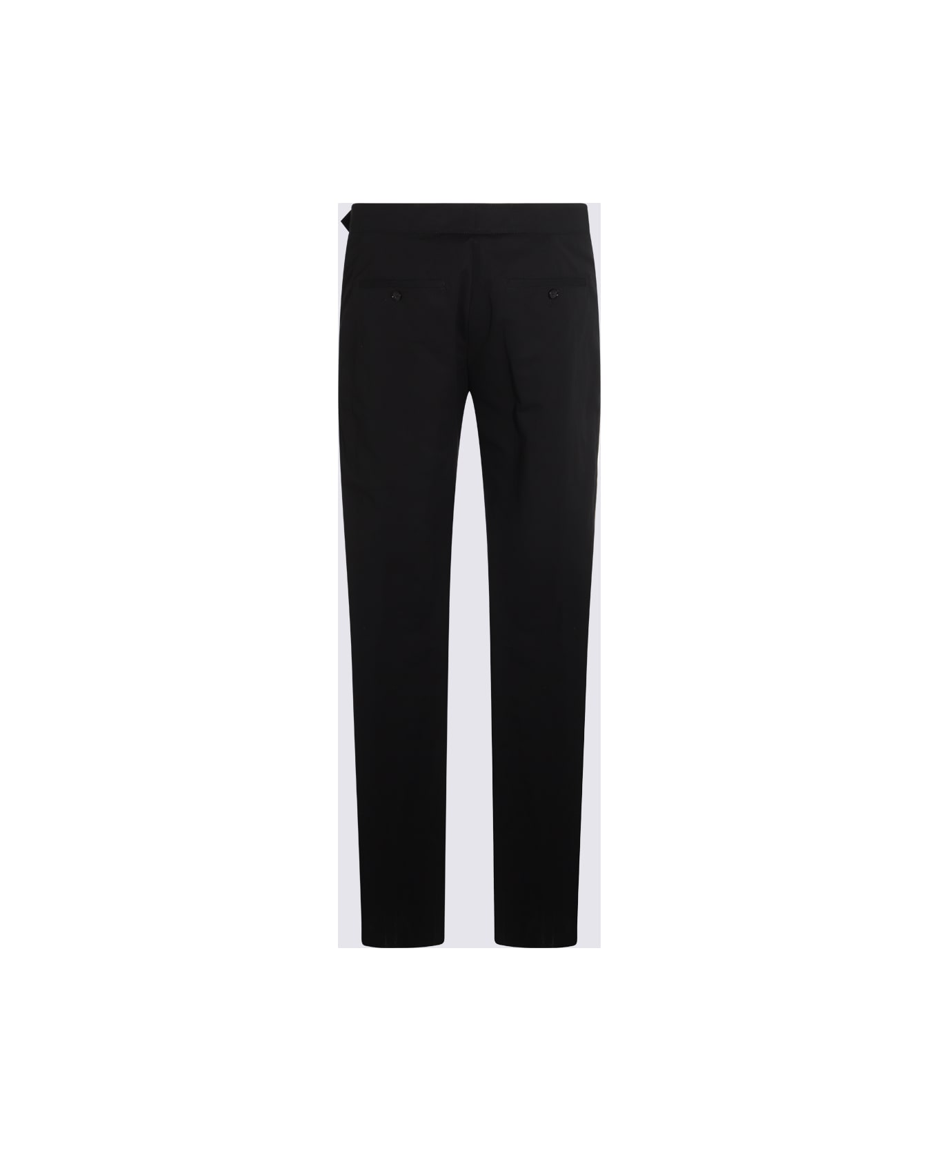 Alexander McQueen Black Cotton Pants - Black