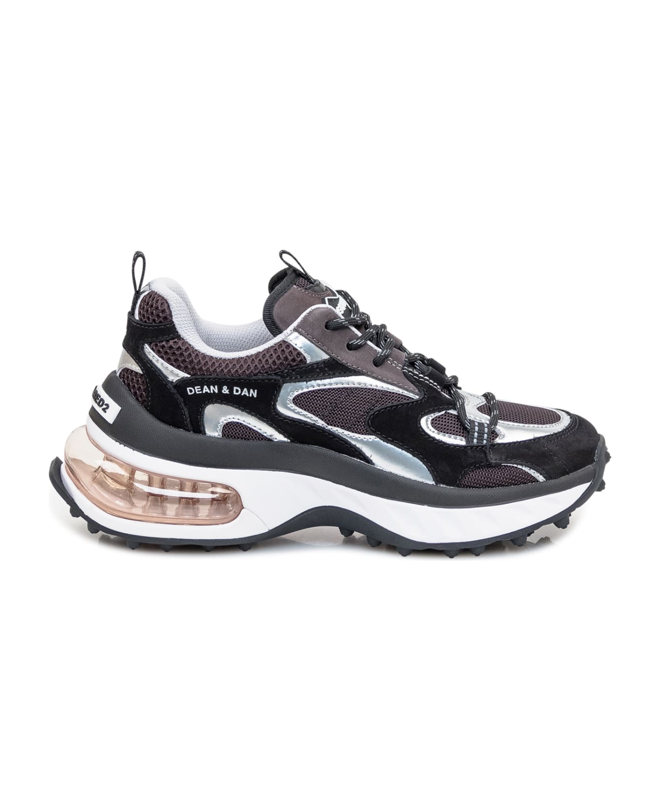 Dsquared2 Bubble Sneaker - NERO-GRIGIO-ARGENTO