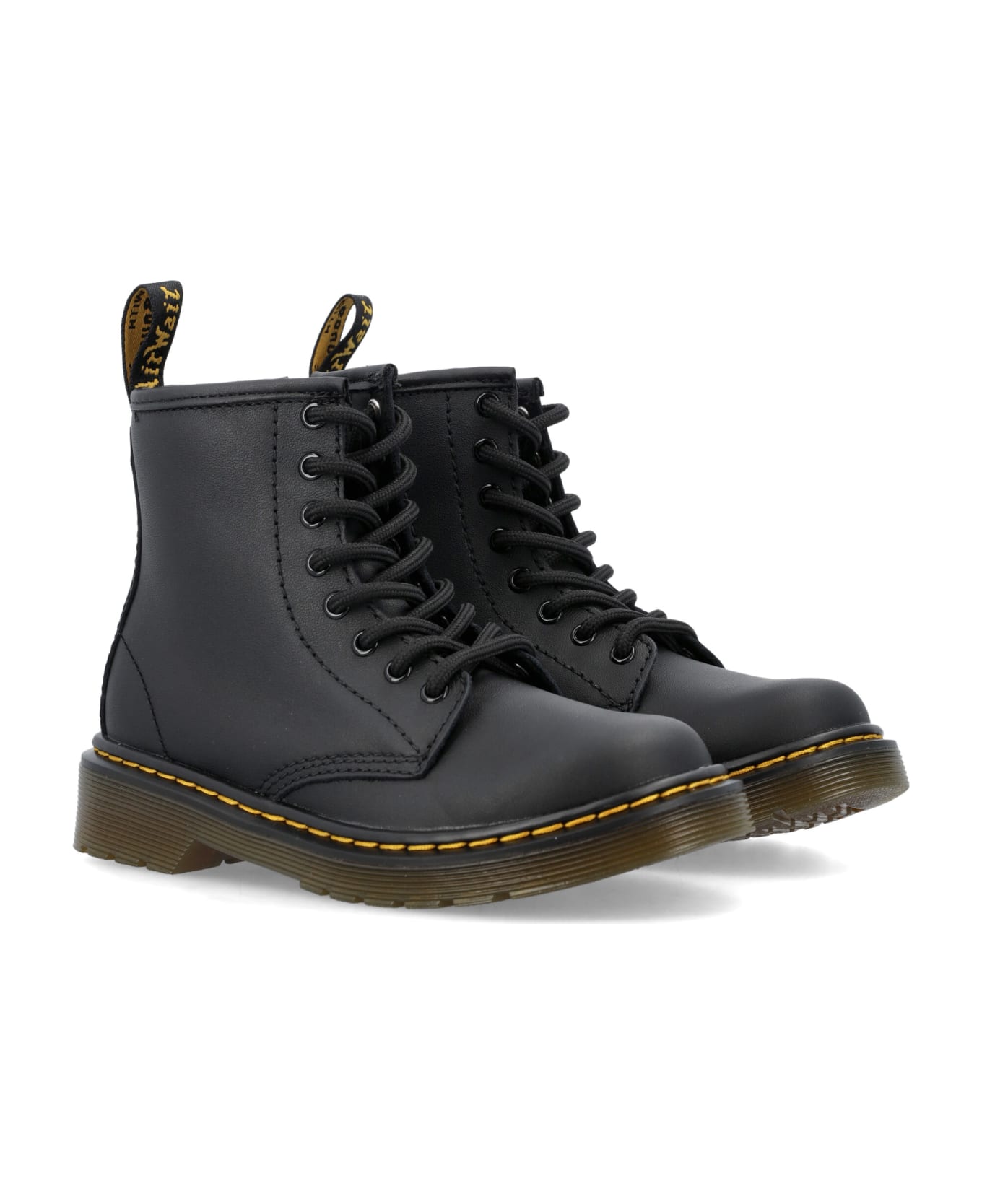 Dr. Martens Leather Ankle Boots - BLACK