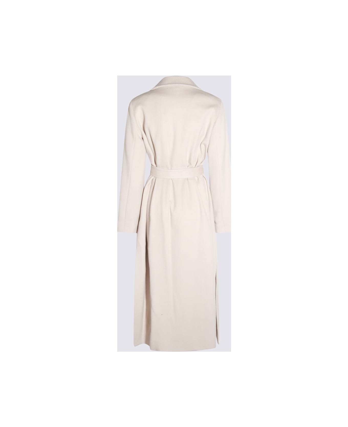 Eleventy White Wool Coat - Sand