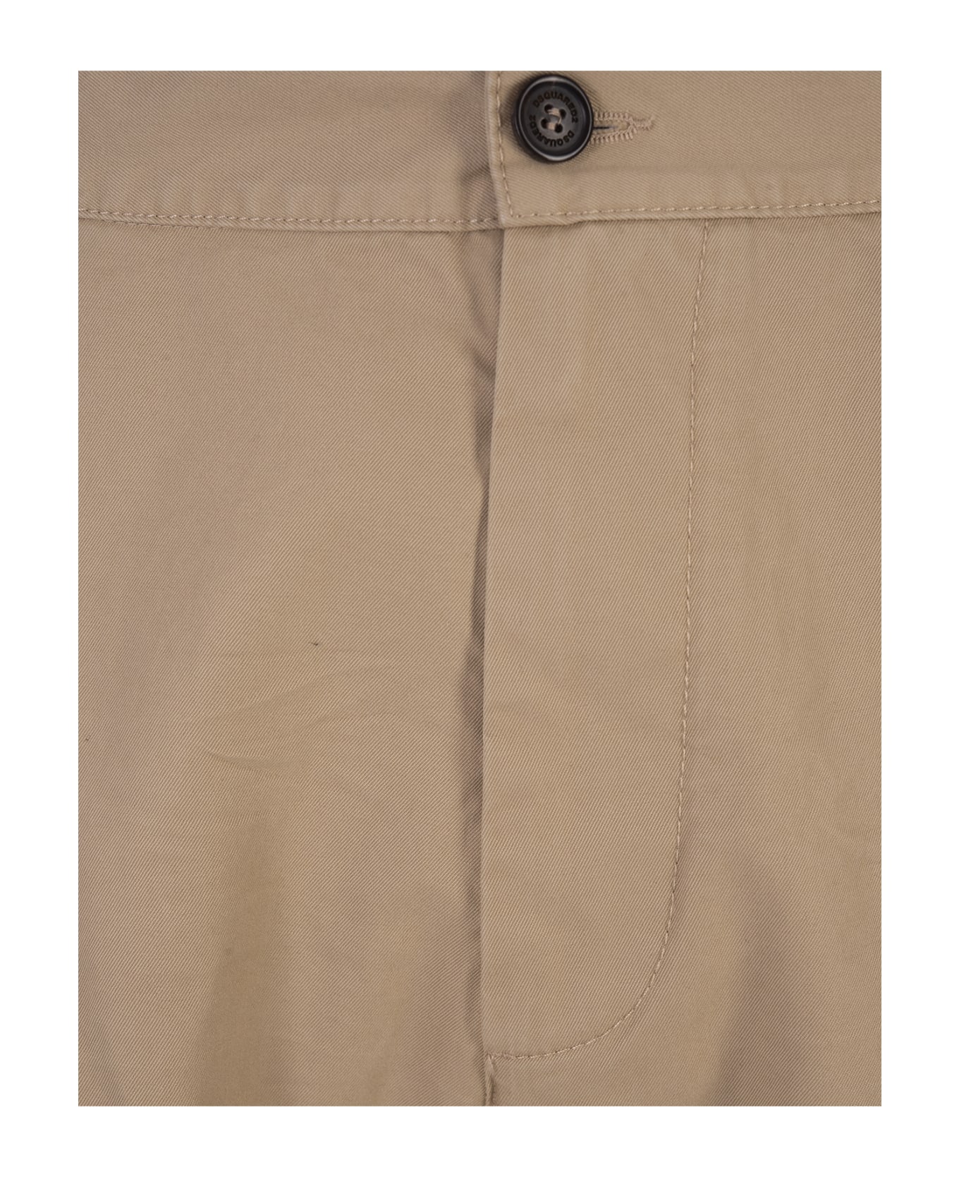 Dsquared2 Beige Straight Leg Trousers - Brown