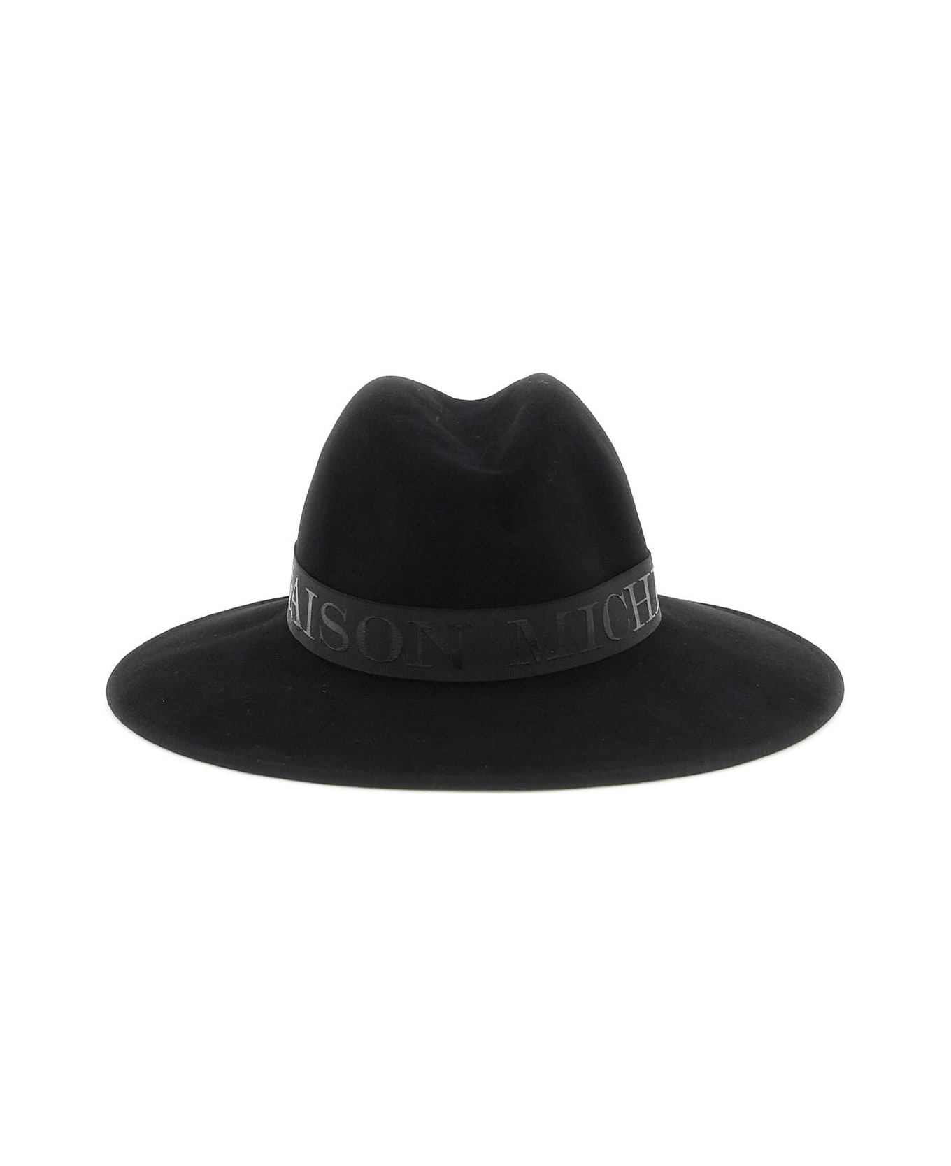 Maison Michel 'zango' Felt Fedora Hat - BLACK (Black)