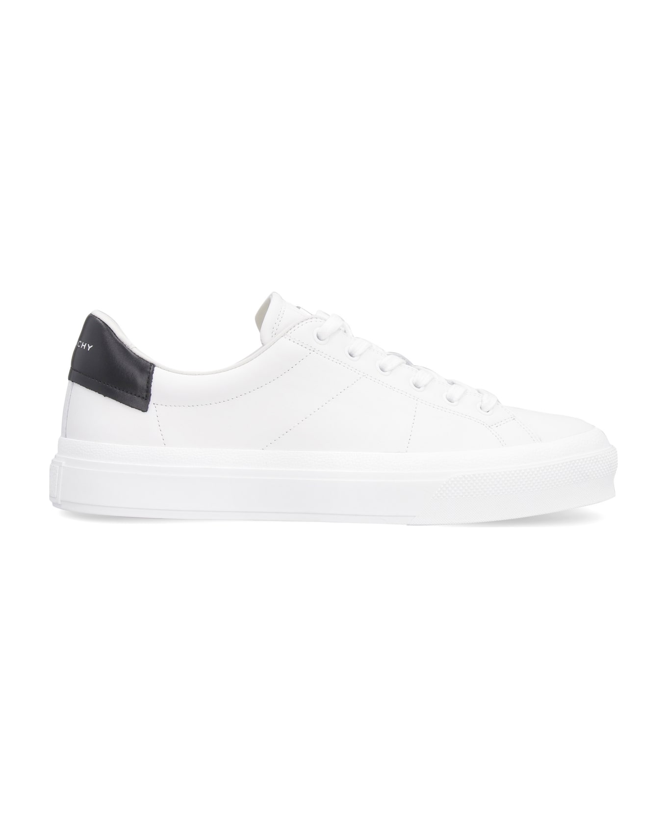 Givenchy City Leather Sneakers - BIANCO/NERO