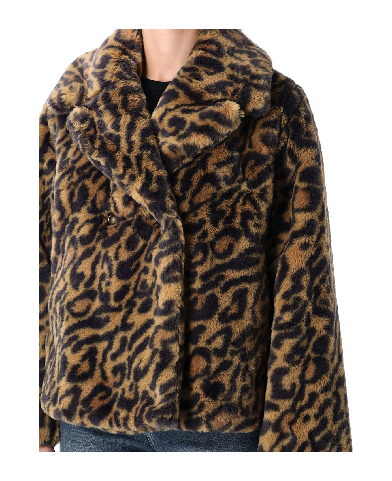 A.P.C. Leopard-print Faux Fur Johanna Coat A.p.c. - BROWN LEO