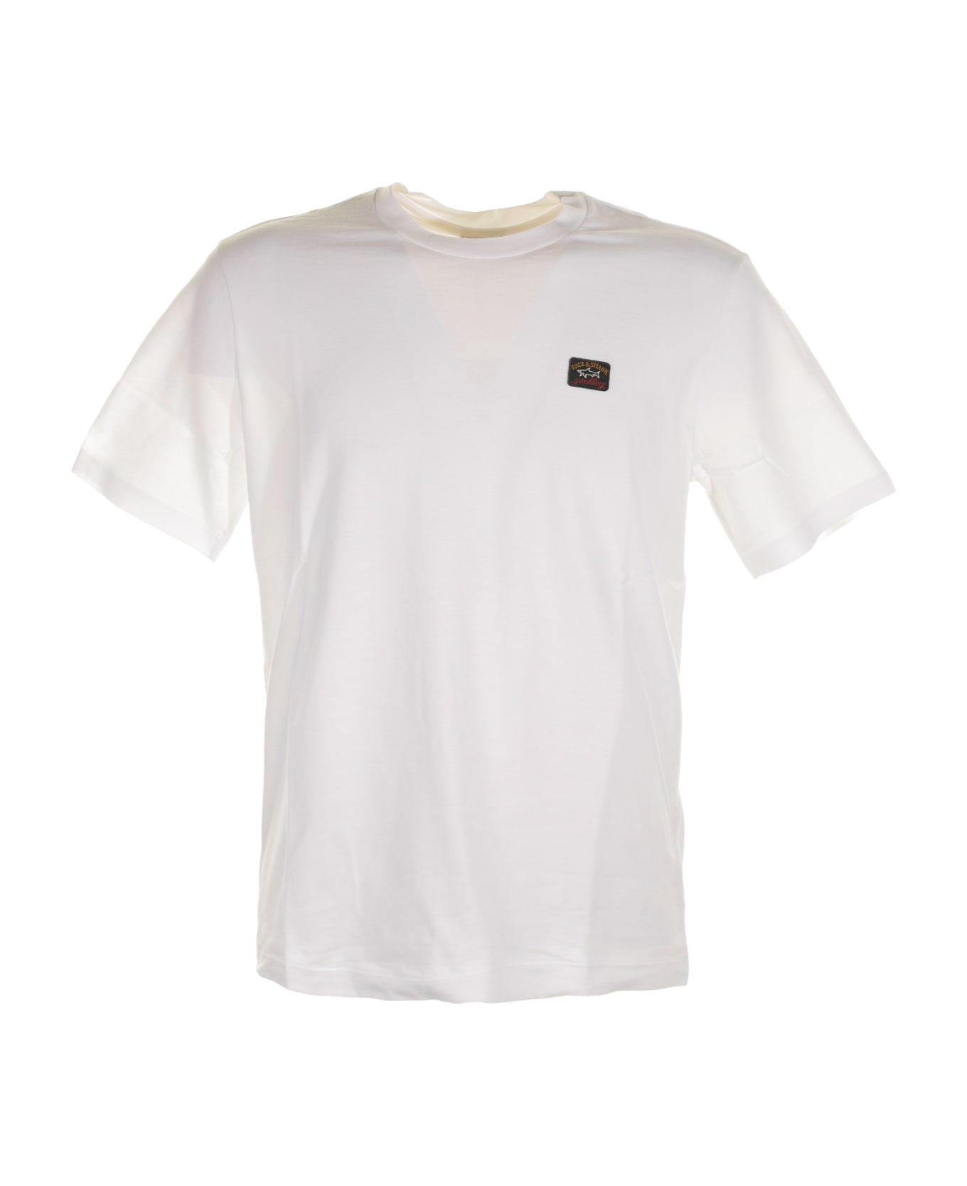 Paul&Shark White T-shirt With Logo - BIANCO