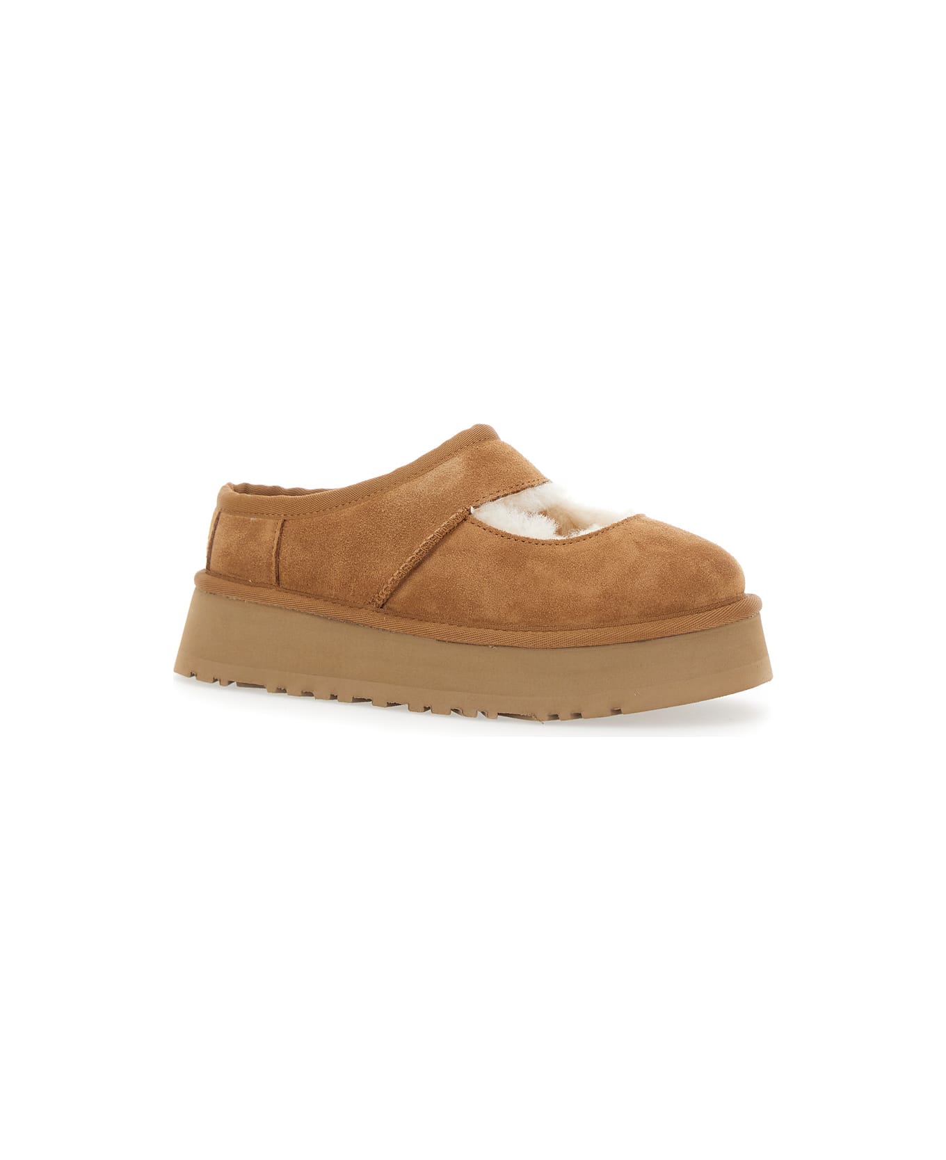 UGG 
bea Mary Jane
 Brown Mules With Cut-out Detail In Suede Woman - Brown