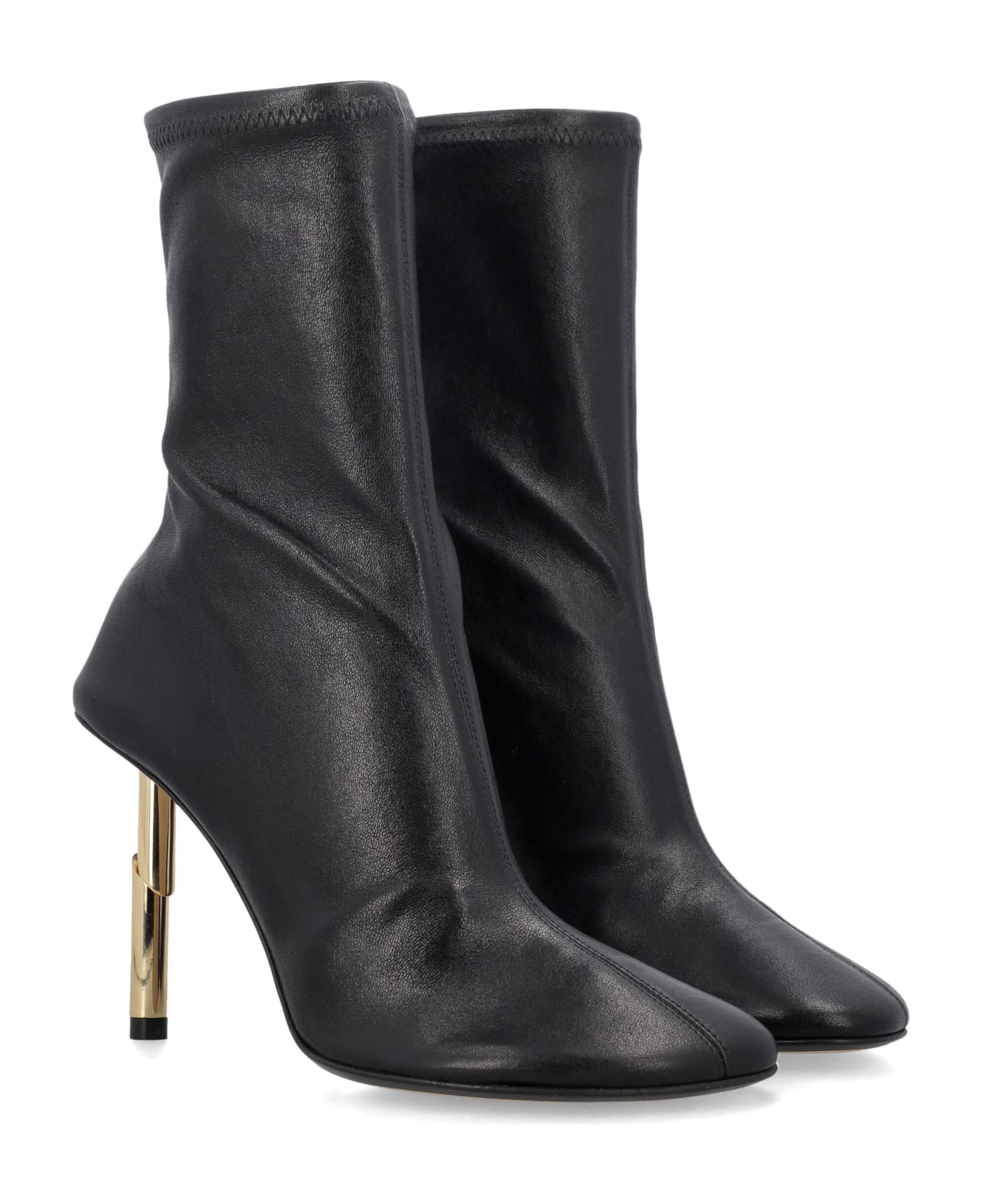 Lanvin Sequence Ankle Boots - BLACK