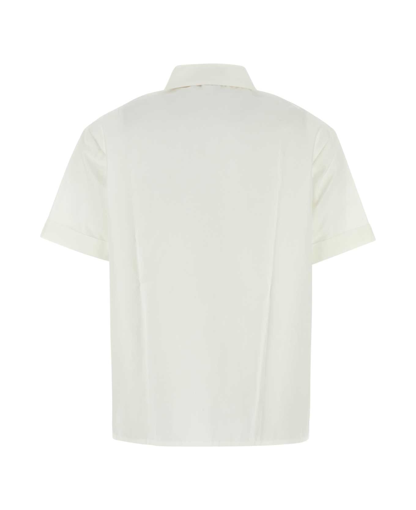 Miu Miu White Poplin Shirt - BIANCO