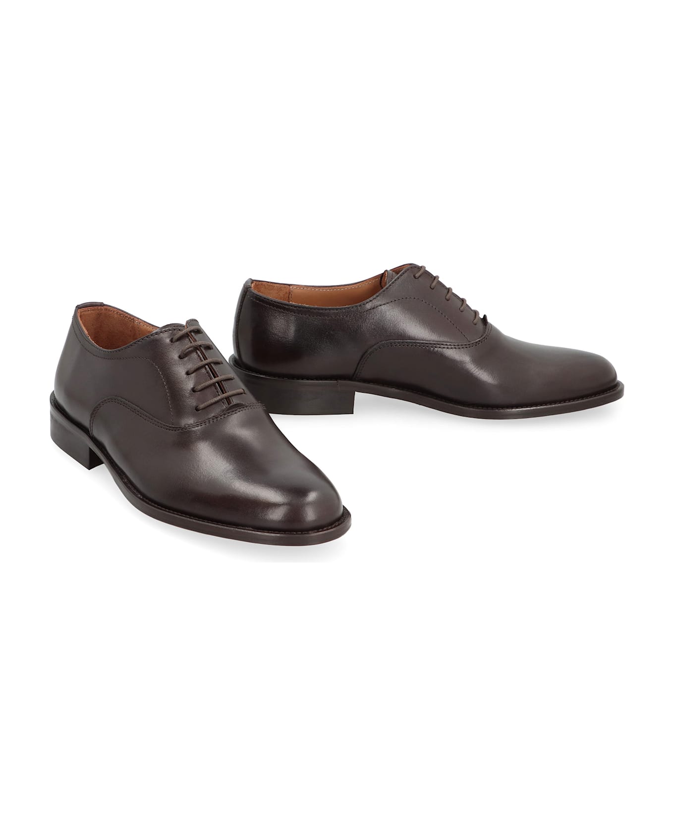Bruno Magli Leather Lace-up Shoes - brown