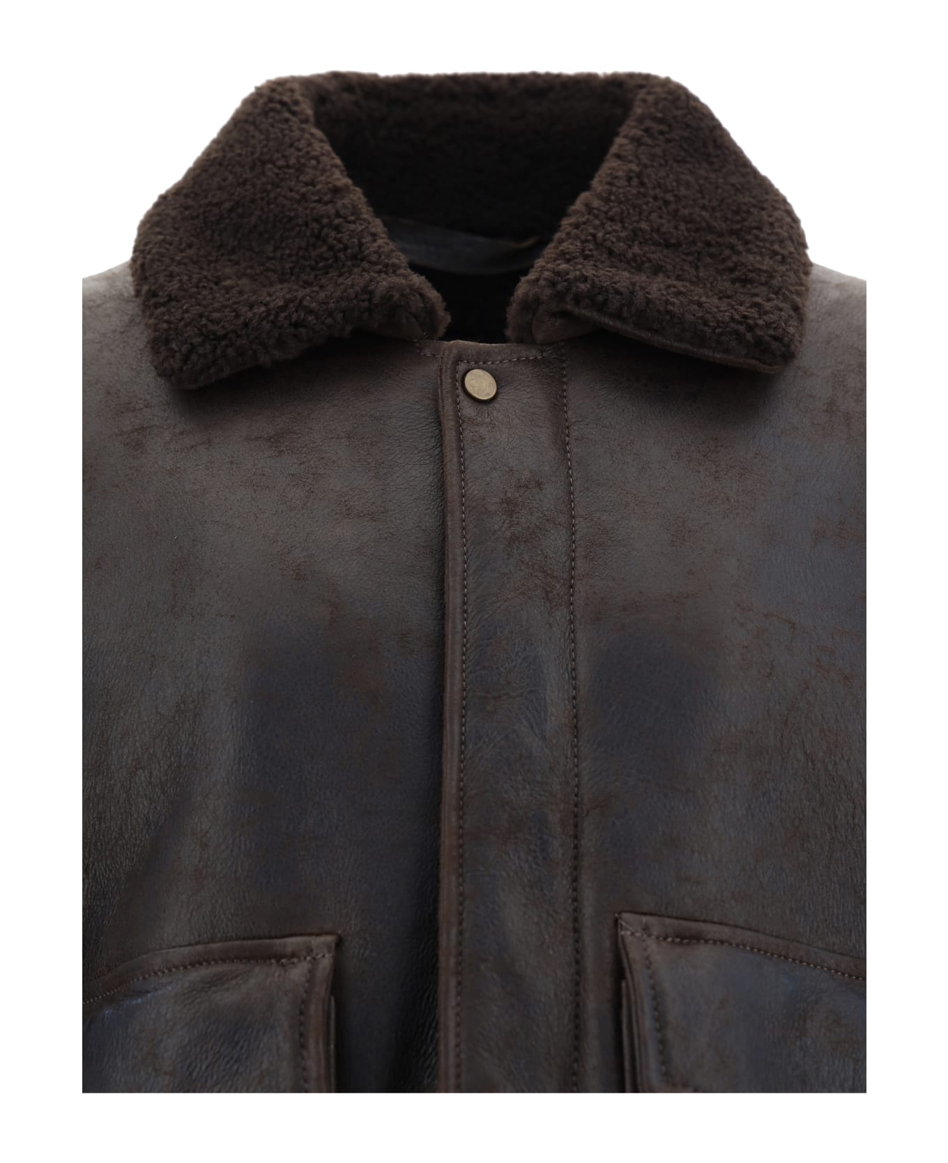 Salvatore Santoro Leather Jacket - Dark Brown