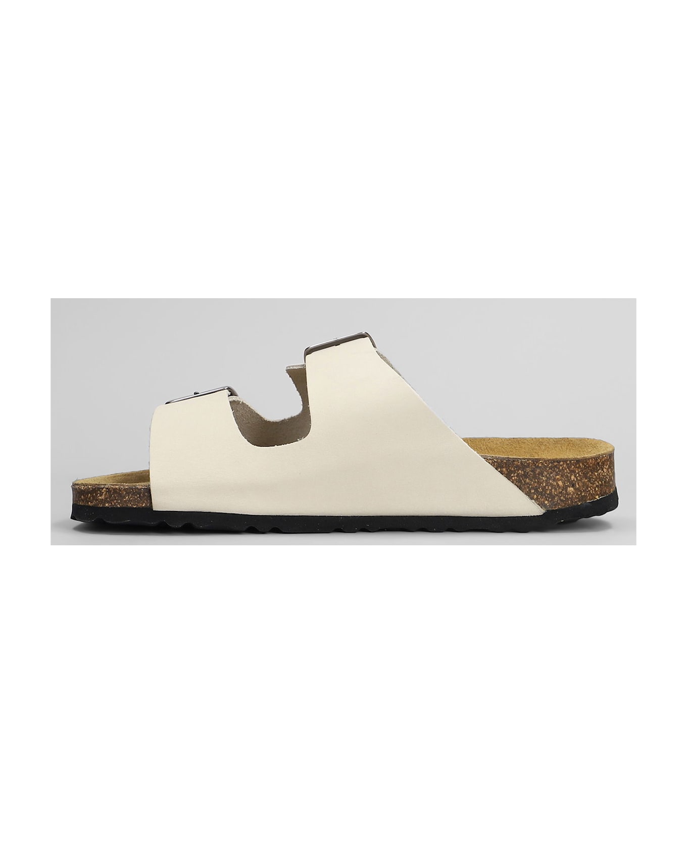 Cubanas Amalia Flats In White Leather - white