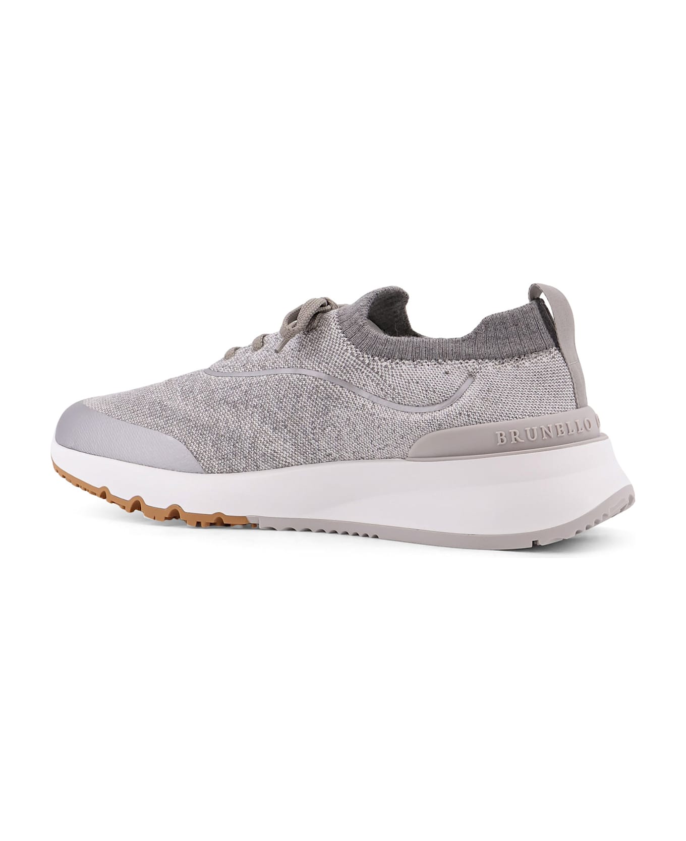 Brunello Cucinelli Knitted Runners - 9400 502 SILVER BIANCO/AMBRA/G
