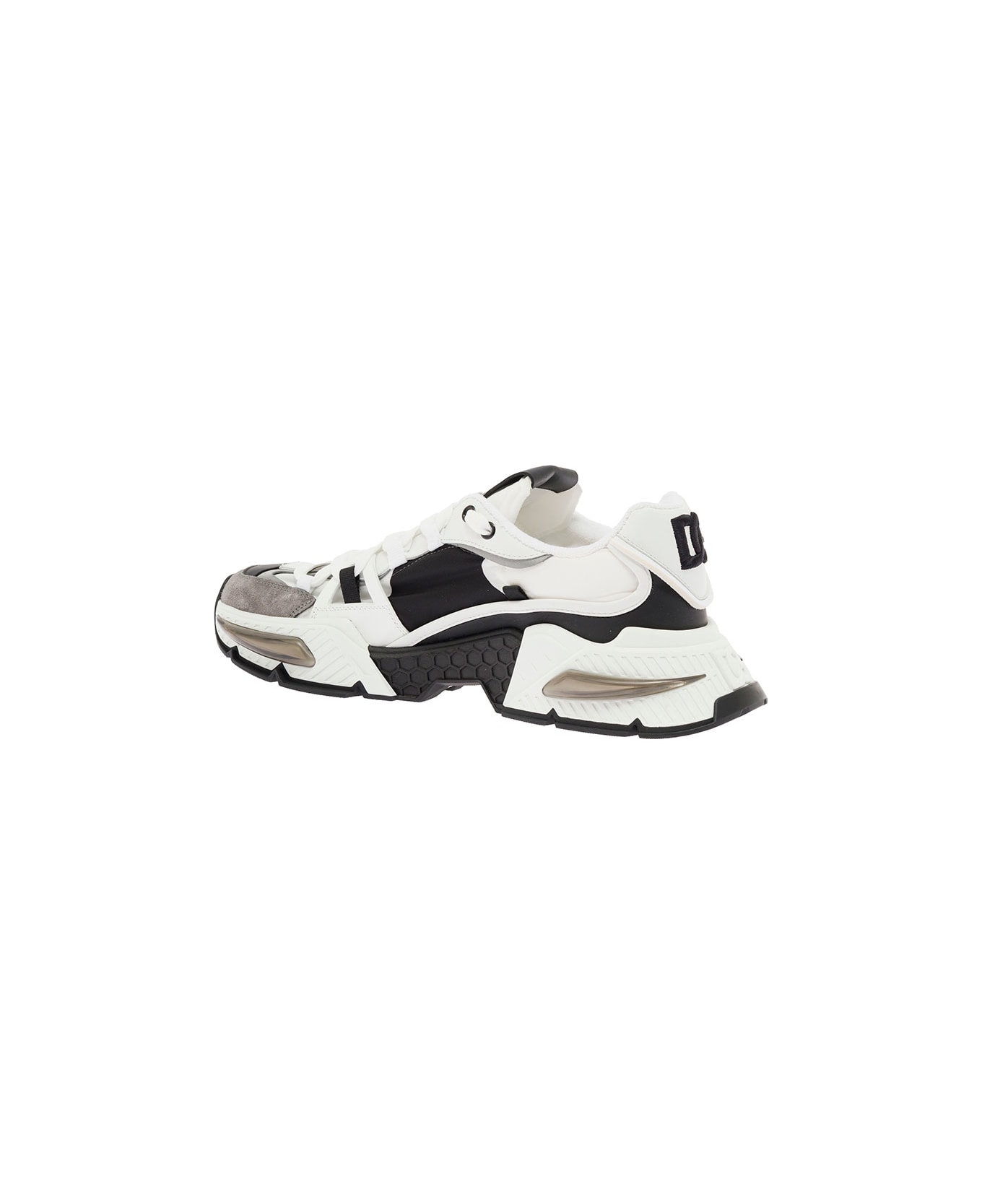 Dolce & Gabbana Women's Airmaster Mix Of Materials Sneakers - White