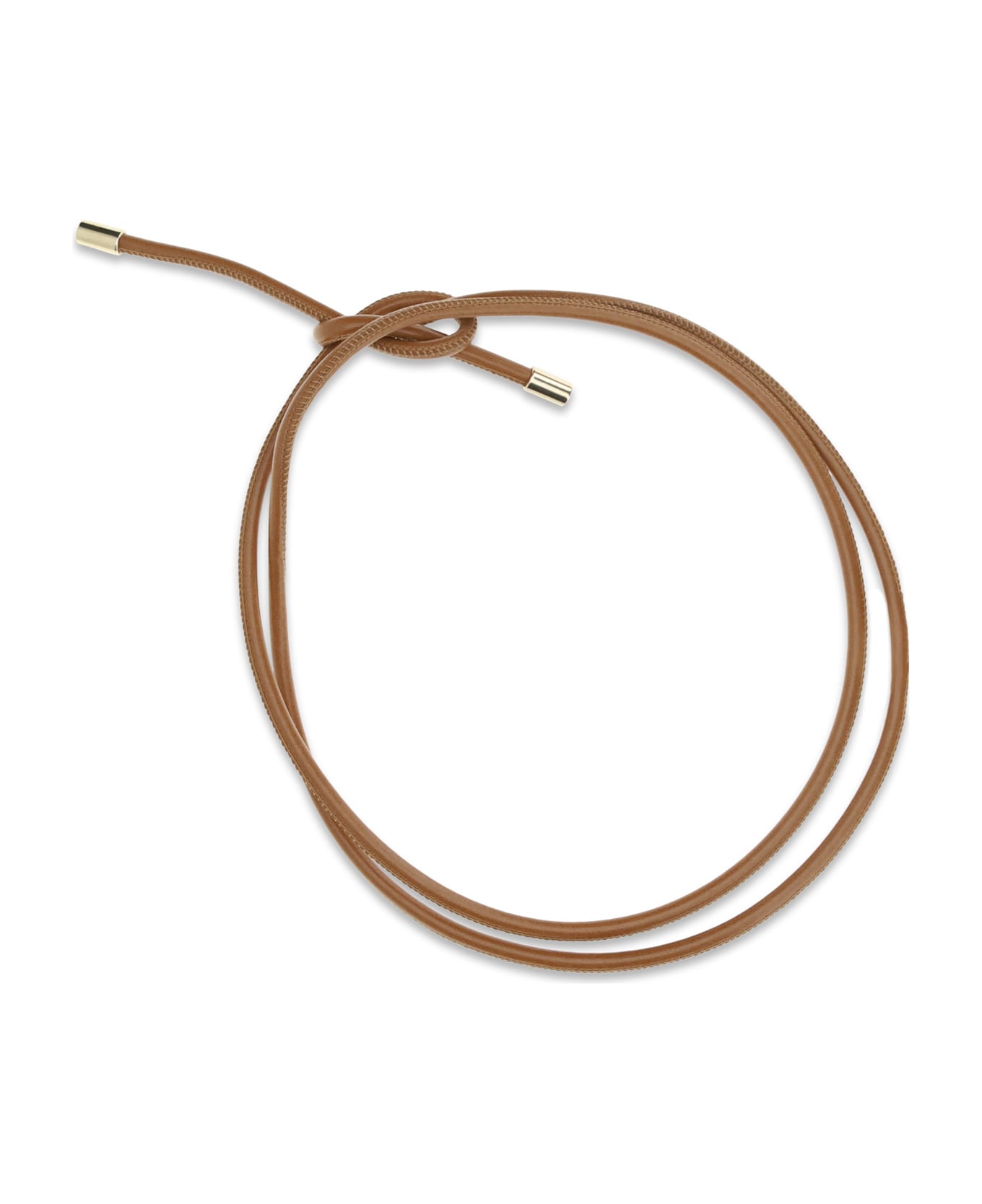 Forte_Forte Tubular Belt With Metal Finials