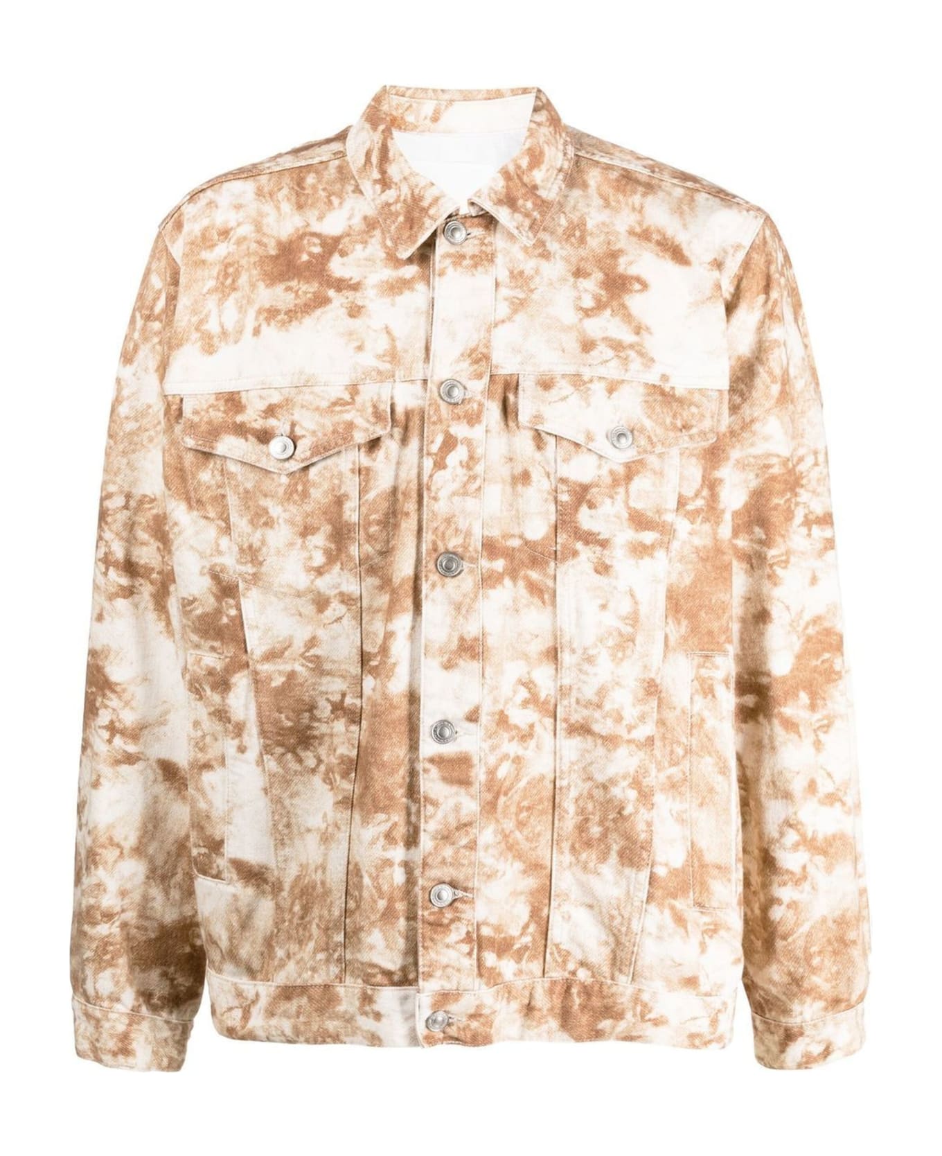 Isabel Marant Beige Cotton Blend Denim Jacket - Bicolore
